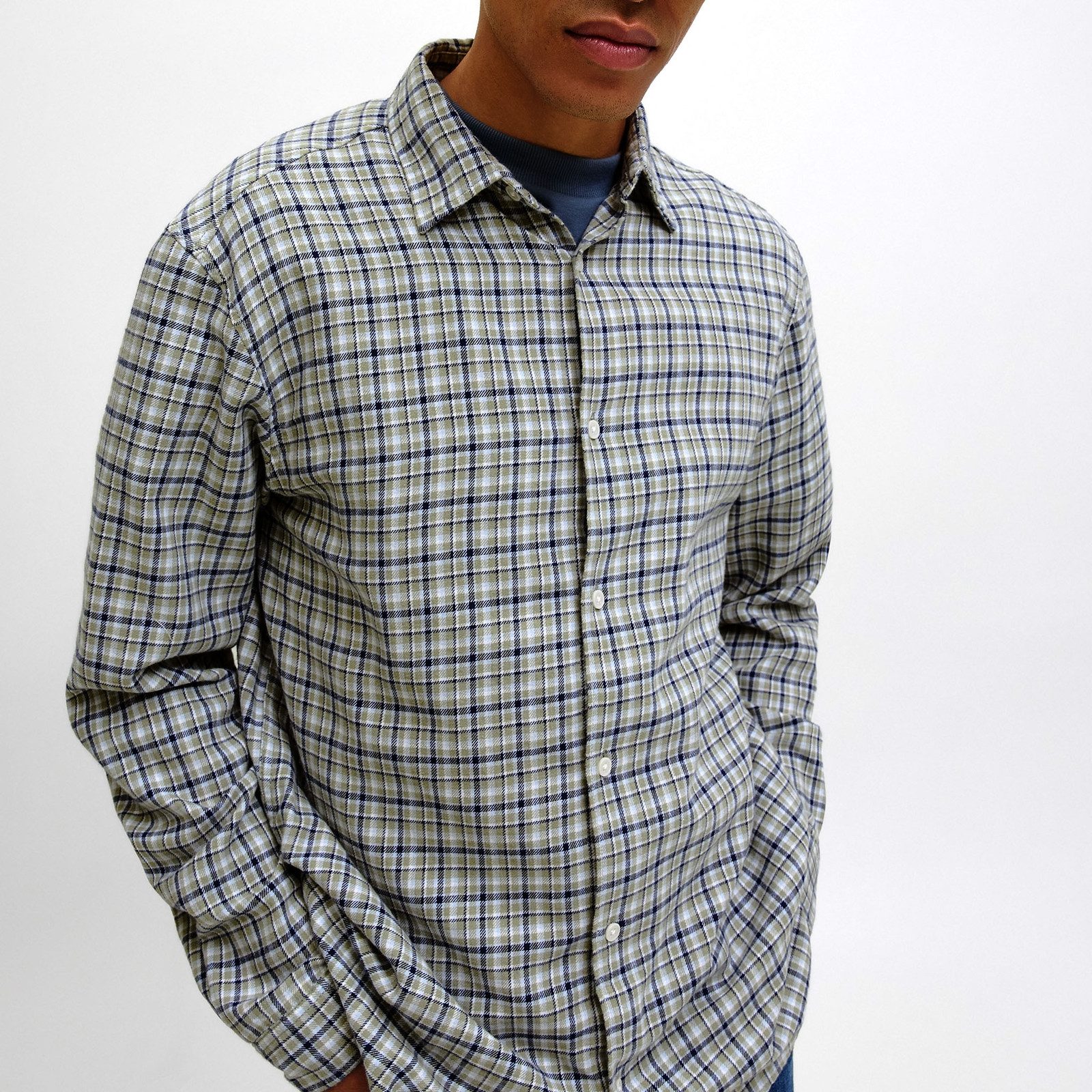 Jack & Jones Karohemd JORJOSHUA Flannel Check Shirt LS LN mit Knopfleiste – Bild 4 von 5