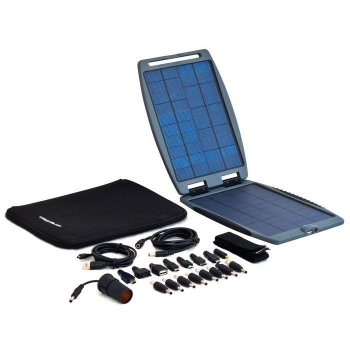Powertraveller Solarmodul Solarpanel Solargorilla 10W 5V/20V USB Outdoor Ladegerät 2 Ports