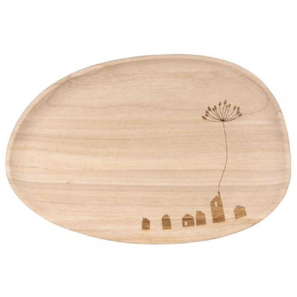 Räder Dekotablett Design Tablett Wunderland Kleine Stadt Natur (32cm)