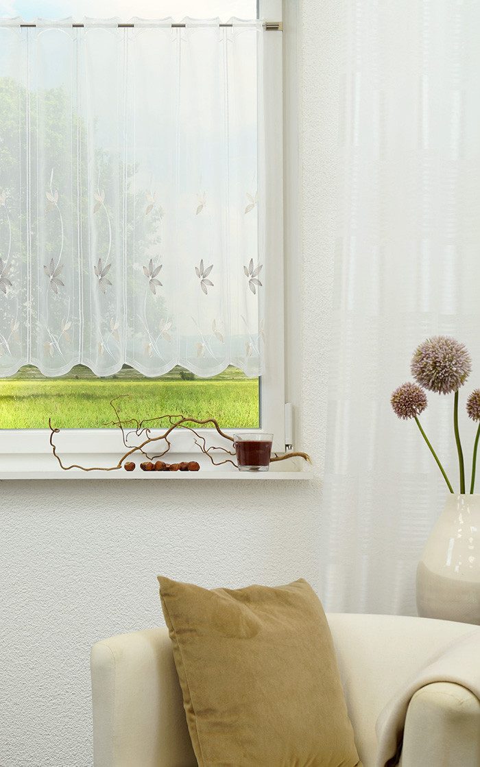 LYSEL® Scheibengardine Herbstlich, (1 St), transparent, günstig online kaufen