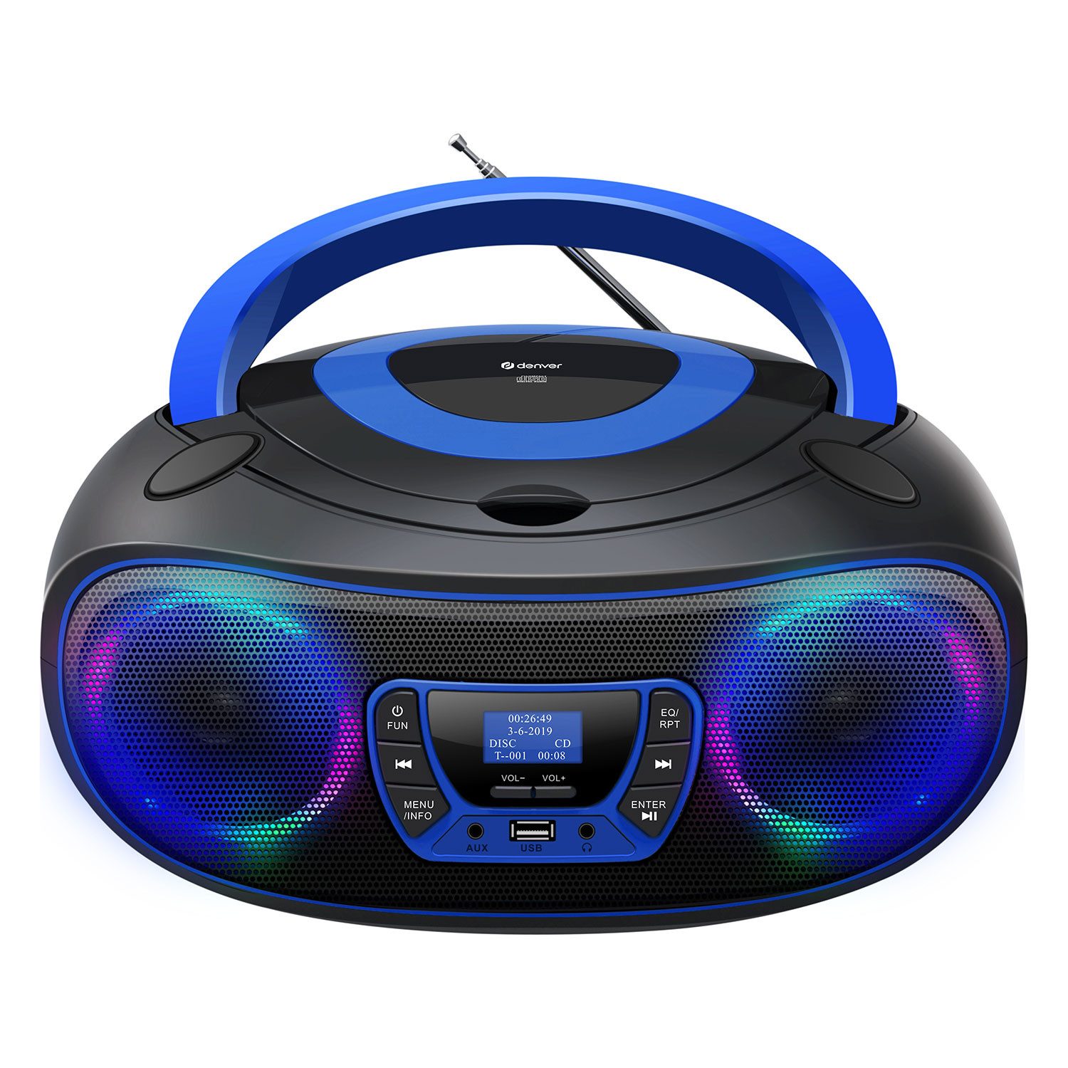 Denver TDB-212 Stereoanlage (Digitalradio (DAB) FM-Tuner, 1.8 W)