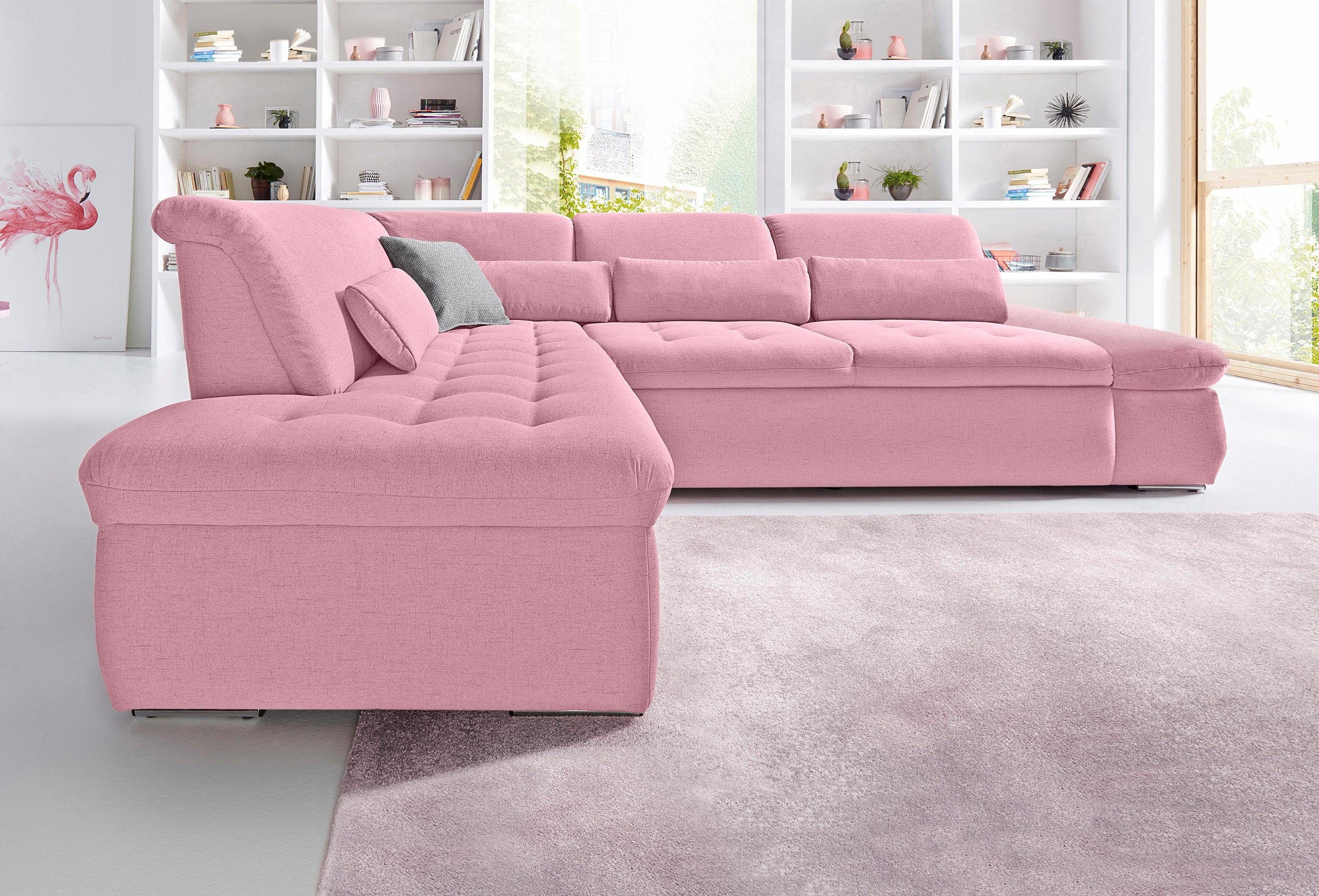 Ecksofa, mit Ottomane, wahlweise mit Bettfunktion | OTTO