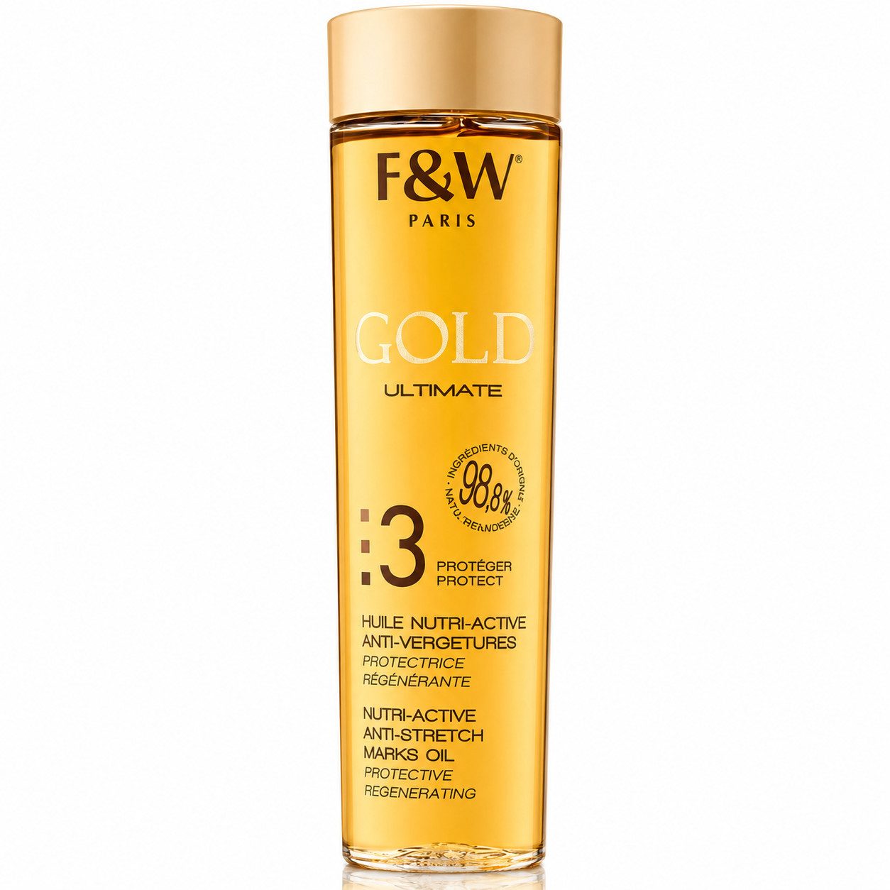 Fair & White Paris Körperöl Fair & White Gold 3 Anti Stretch Marks Oil 200ml