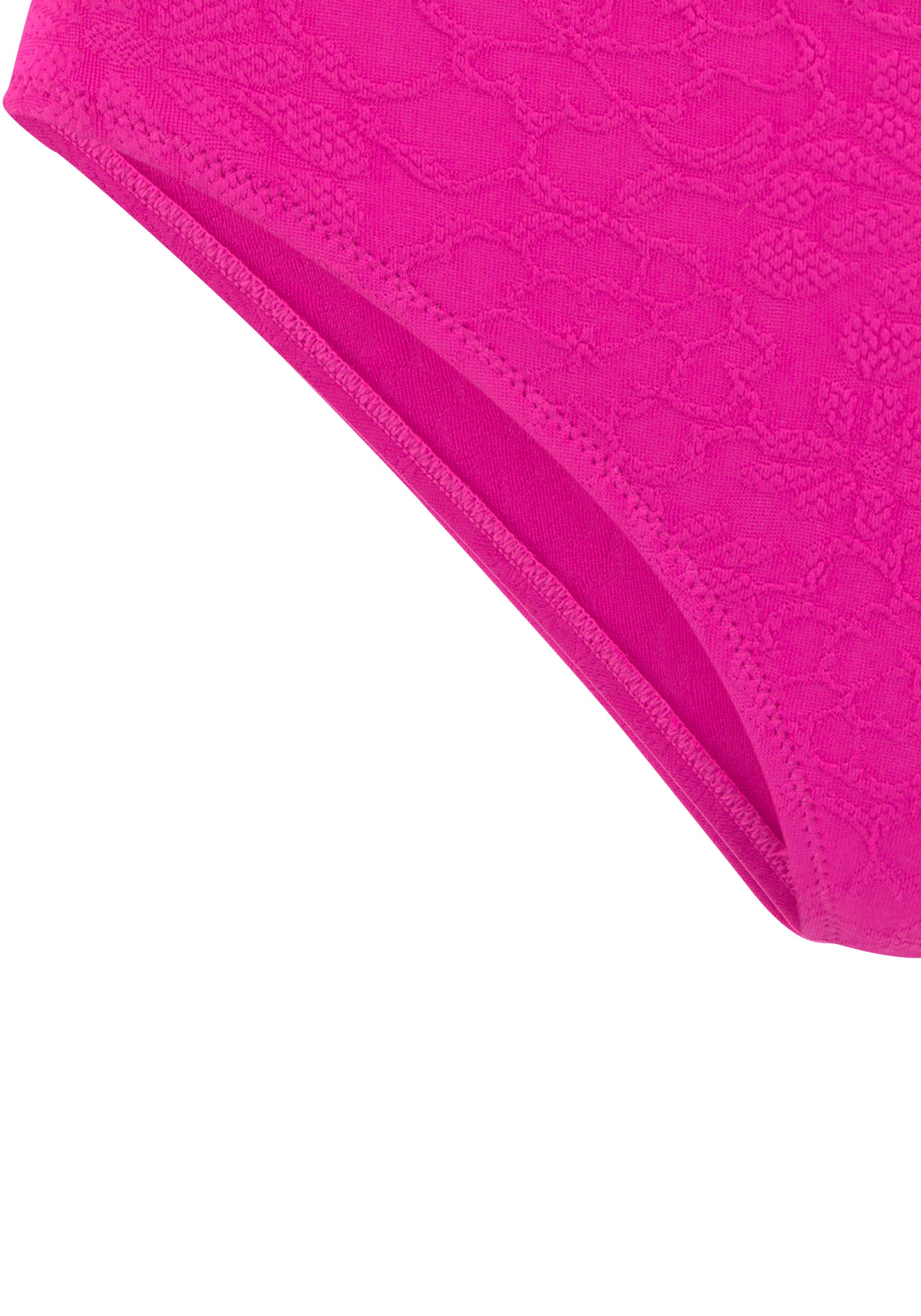 Buffalo Bikini-Hose Bubble mit floralem Strukturmuster