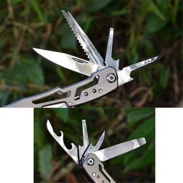 Dekorative Multitool Multifunktions Edelstahl Tasche Zange Säge Klappzange Outdoor Tools, (1 St), Kneifzange Klappzange MultiTool