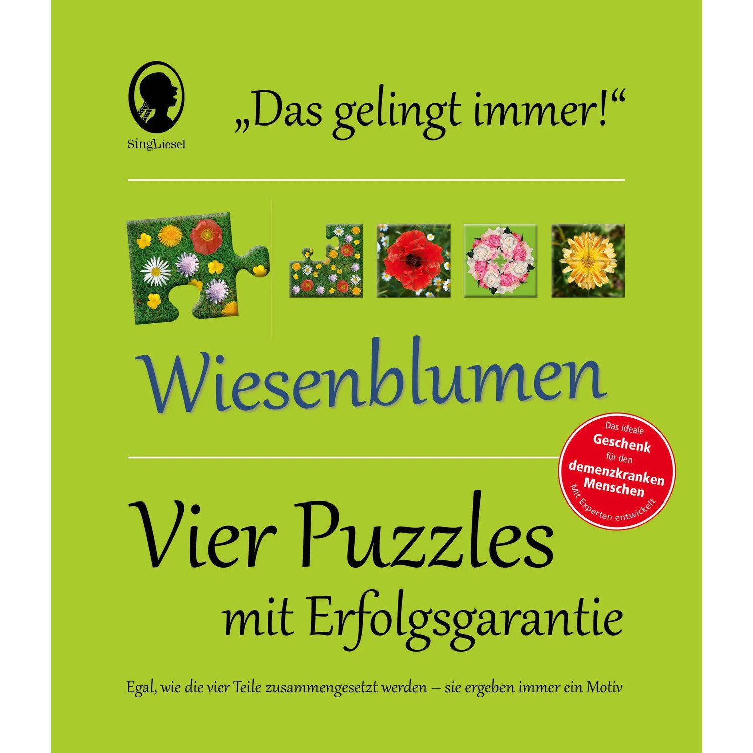 Puzzle Das "Gelingt-immer"-Puzzle Wiesenblumen, Пазлиteile