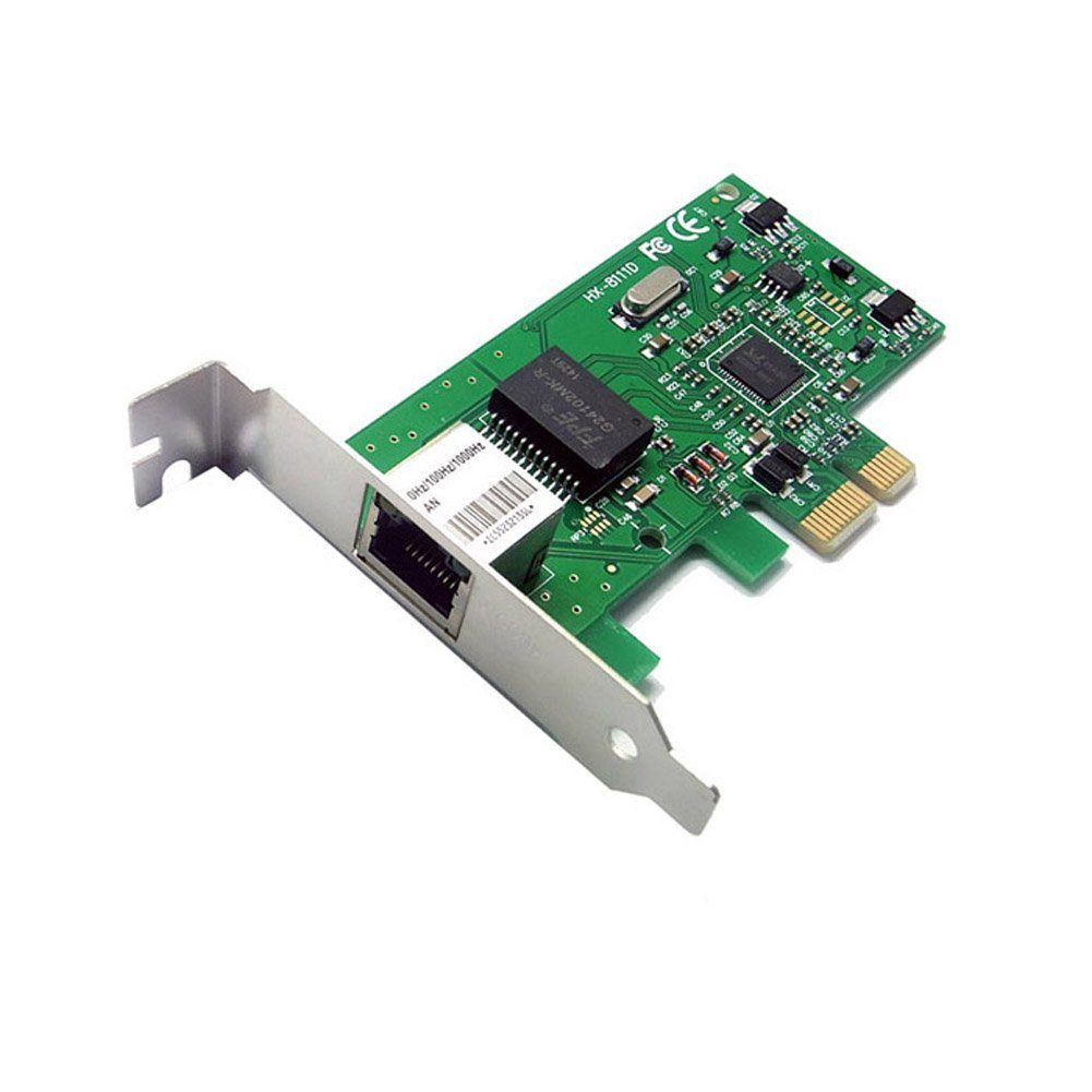Bolwins Q93C PCI-E Gigabit 1000Mb Ethernet LAN Netzwerk Karte Switch RJ45 PC Netzwerk-Switch (Gigabit LAN bis 1000 Mbit/s)