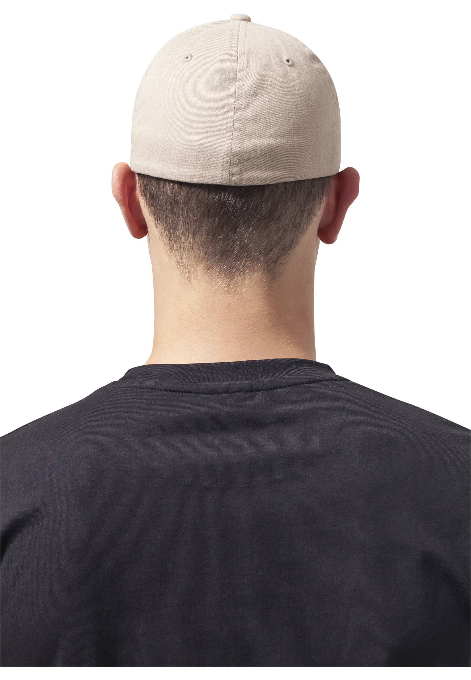 Cap Hat Flexfit Flex Cotton Garment Flexfit khaki Washed Accessoires Dad