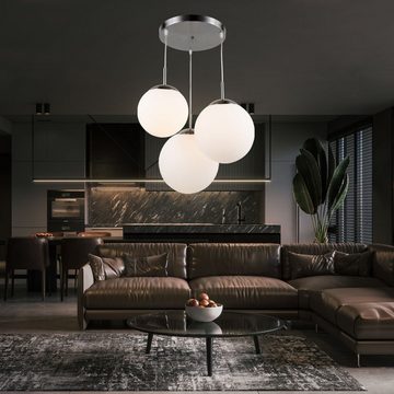 Globo Kugelleuchte, Leuchtmittel nicht inklusive, Design Decken Lampe Wohn Ess Zimmer Glas Kugel Hänge Pendel Leuchte