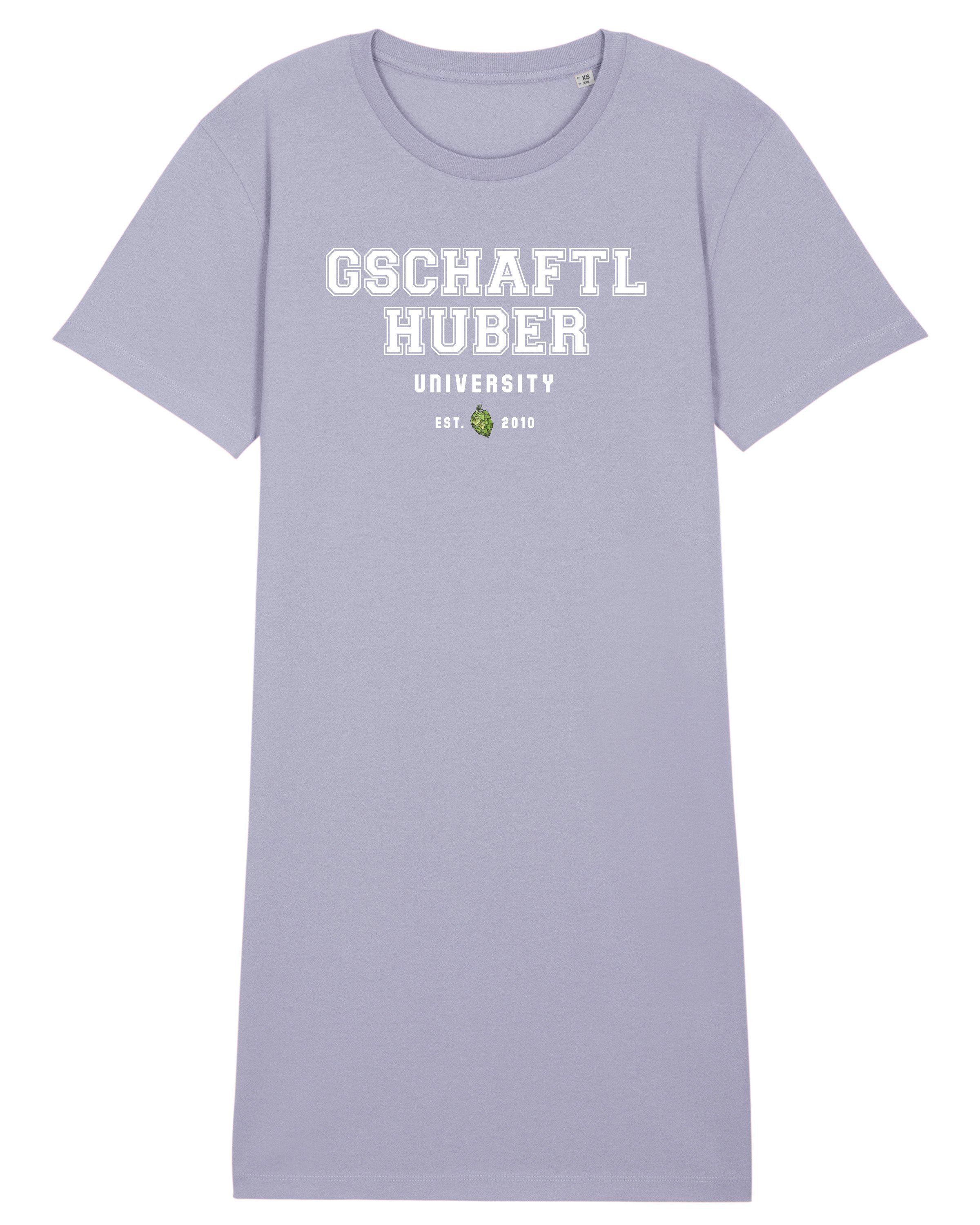 wat? Apparel Print-Shirt Gschaftlhuber University (1-tlg) Lavender