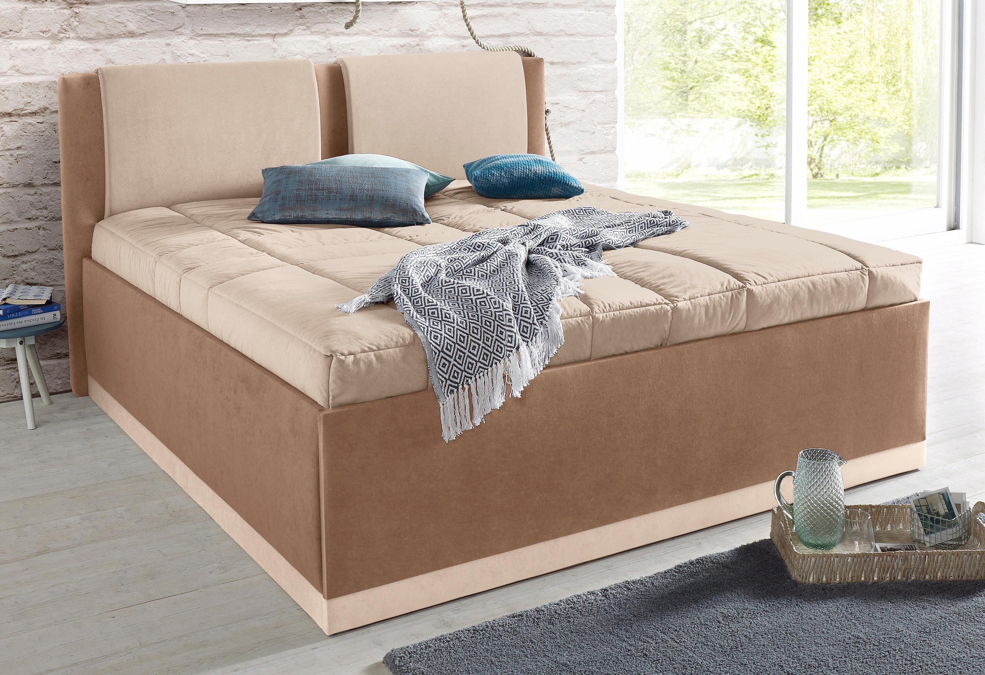 Westfalia Schlafkomfort Polsterbett, mit Bettkasten und Tagesdecke online  kaufen | OTTO