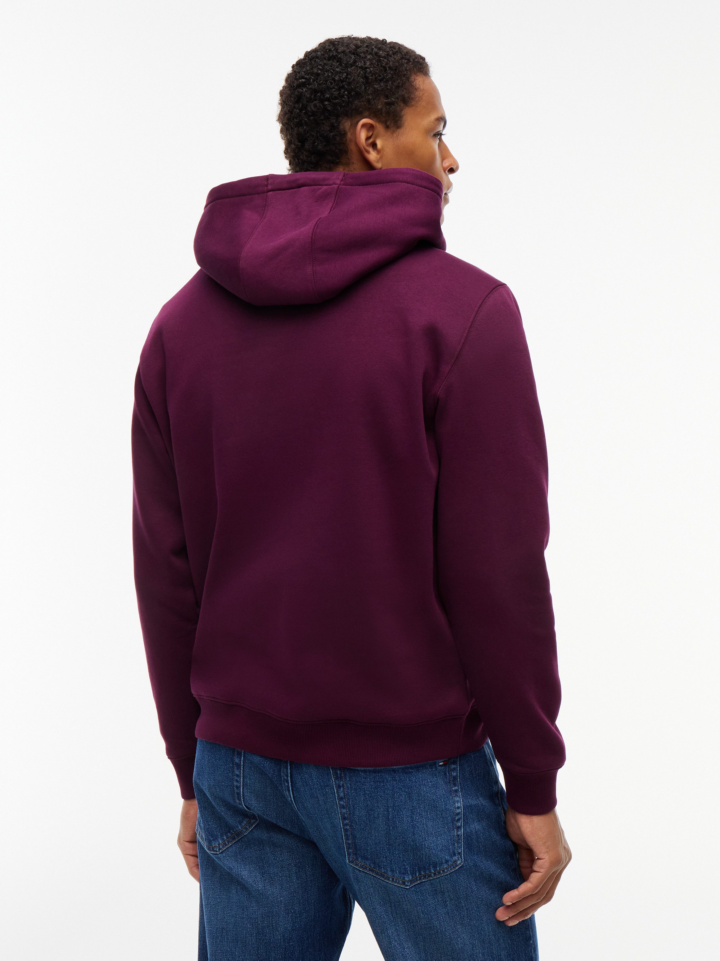 Tommy Jeans Hoodie TJM REGULAR FLAG mit bestickten Markenlogo auf Brusthöhe