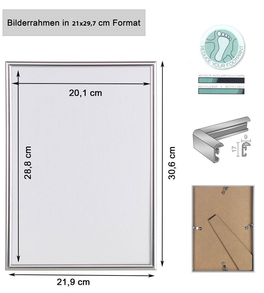 IDEAL TREND Bilderrahmen 2er 3er 5er Pack Bilderrahmen Kunststoff Lifestyle günstig online kaufen