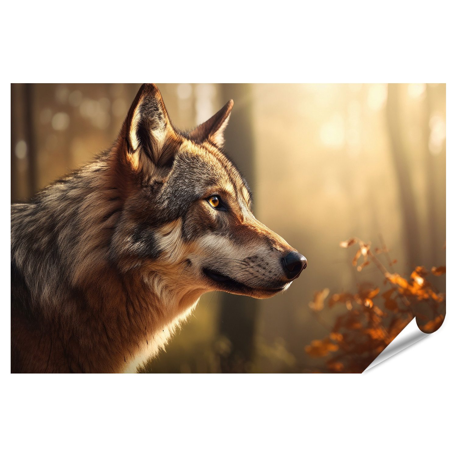 islandburner Poster Wolf Wald Bilder