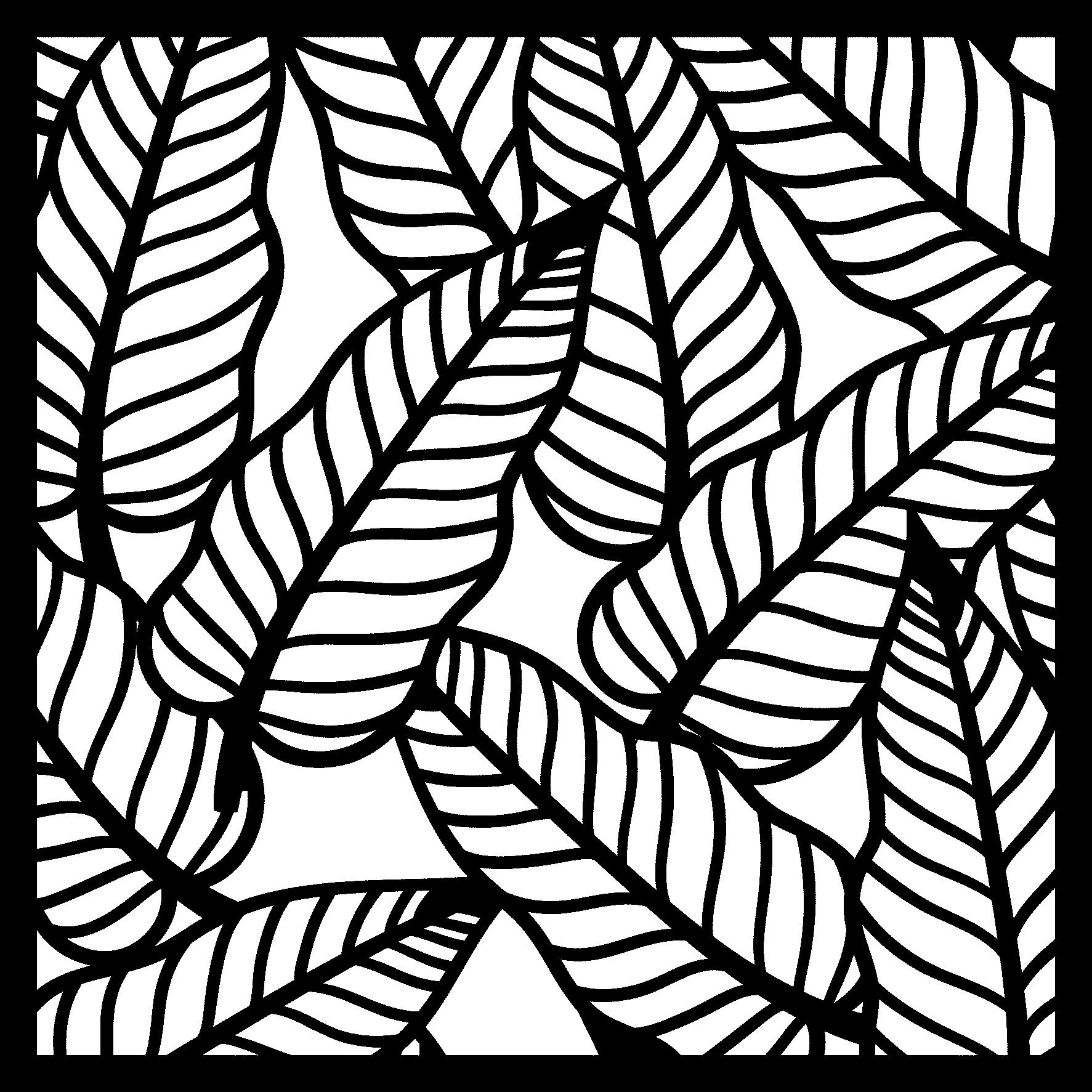 Pronty Crafts Malschablone Schablone Tropische Blätter, 15 x 15 cm Motivschablone