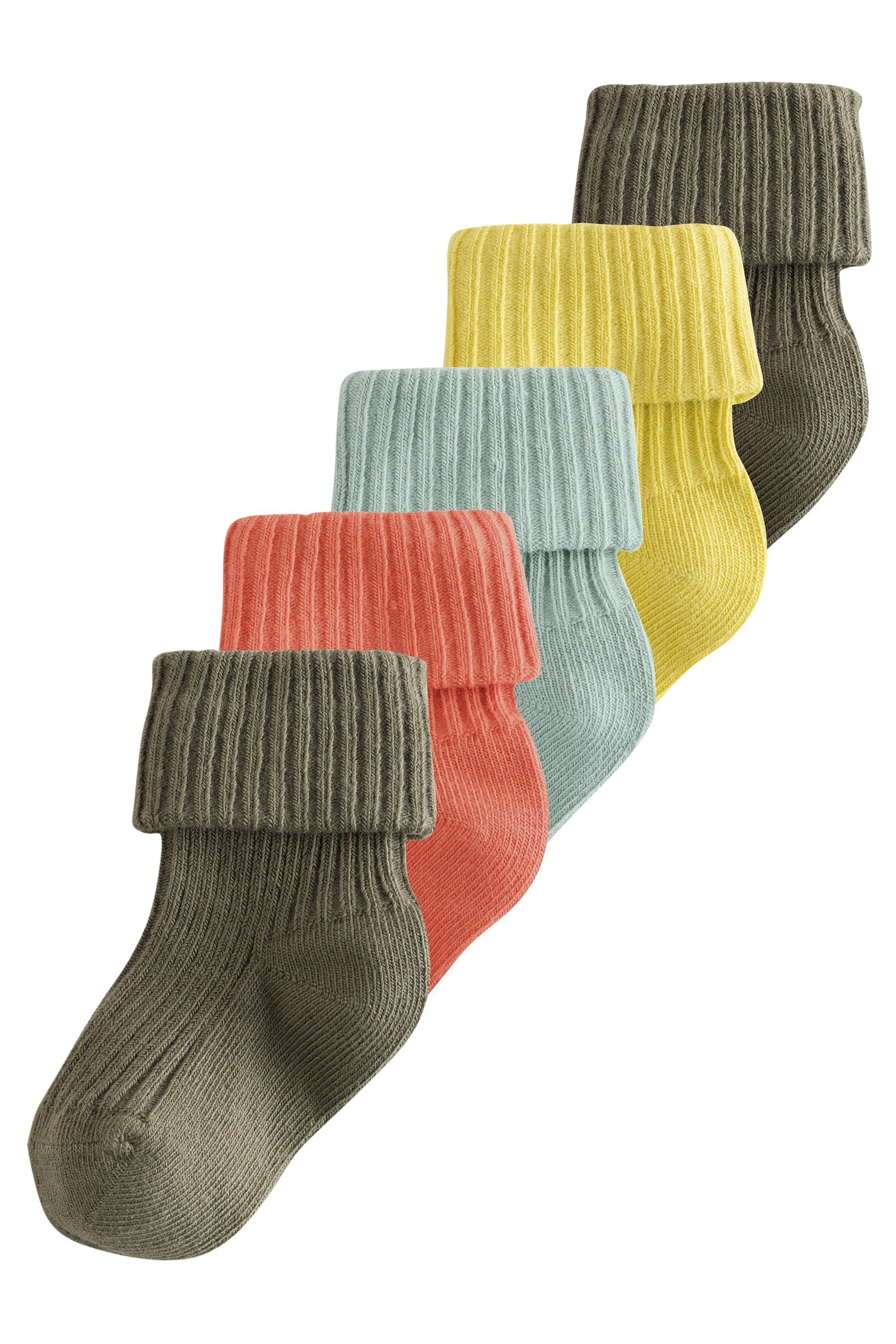 Next Basicsocken Babysocken mit Rollsaum, 5er-Pack (5-Paar)