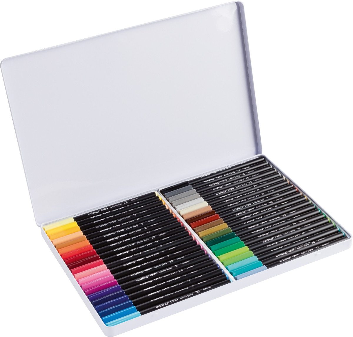 edding Filzstift Fasermaler edding 1300 color pen 2mm sortiert VE=40 Stück