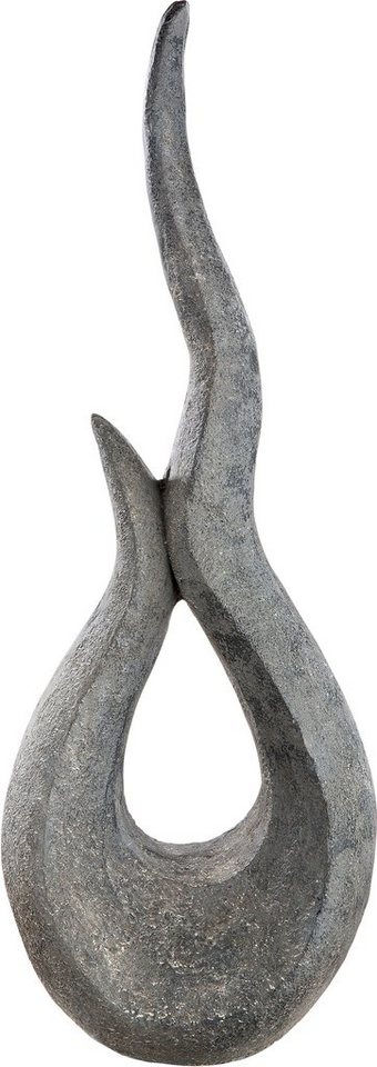 GILDE Wanddekoobjekt Skulptur Flame (1 St), Magnesi Objekt 