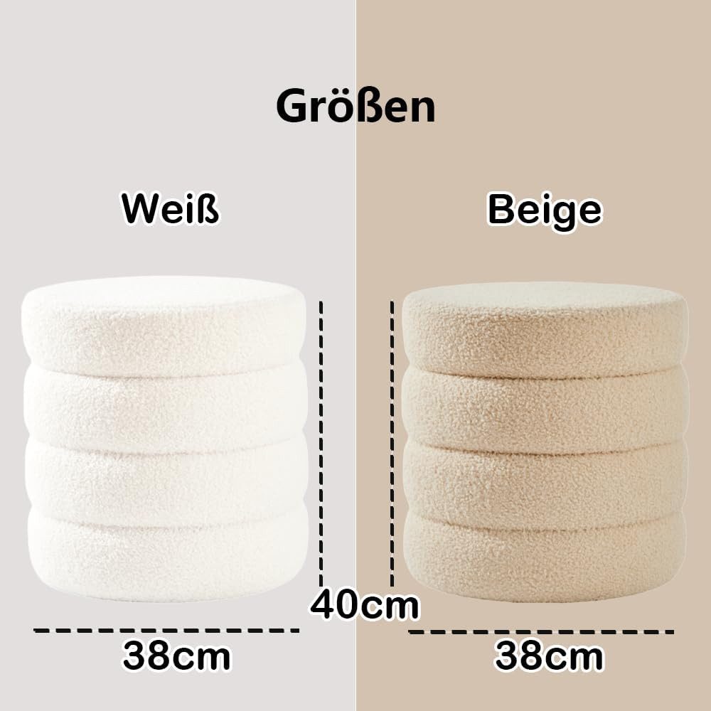 Zedelmaier Sitzhocker Stilvolle Sitzhocker, Polsterhocker, Fußhocker, günstig online kaufen