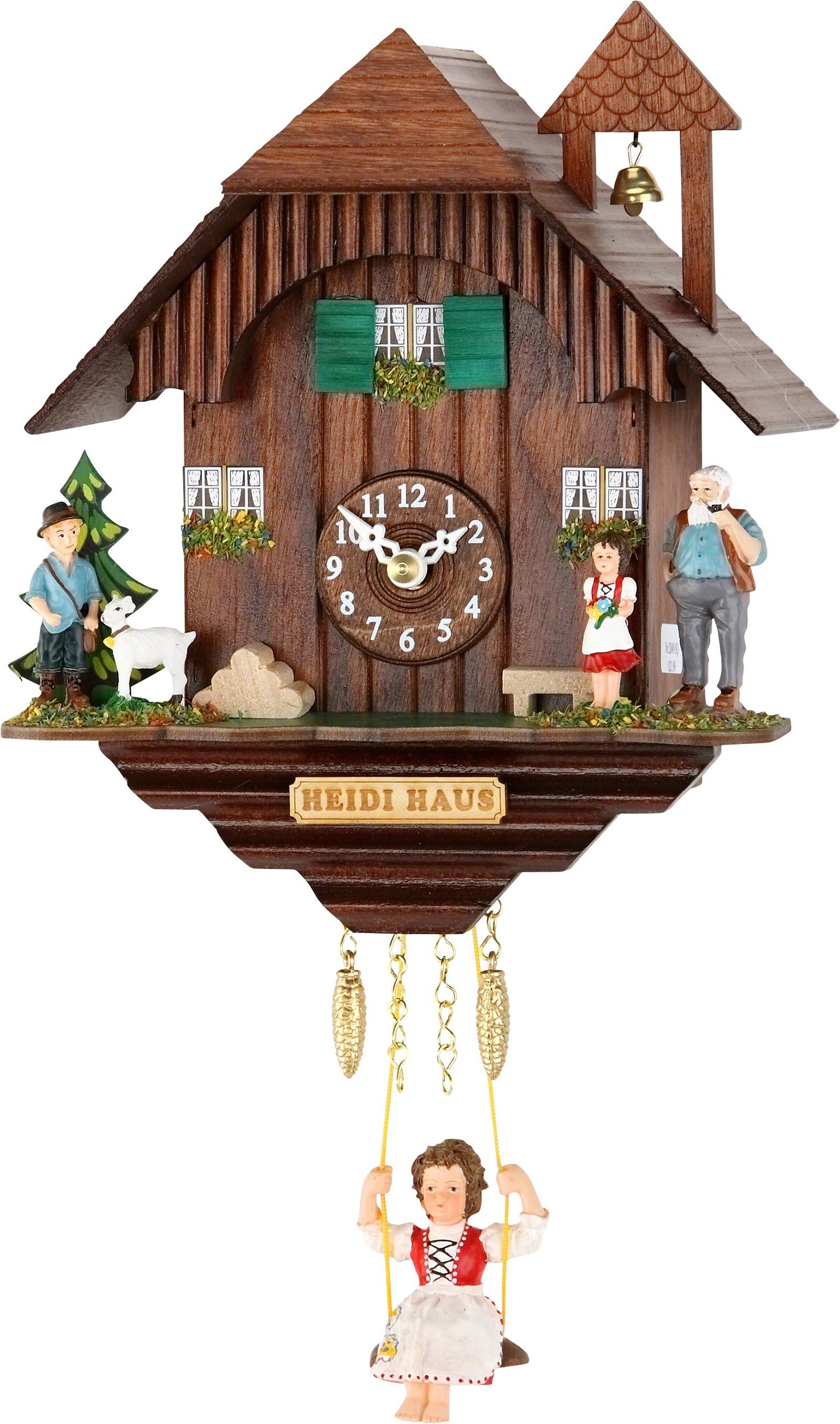 Trenkle Wanduhr Schwarzwälder Schaukeluhr Kuckulino Quarz-Uhrwerk 20cm von Trenkle Uhr