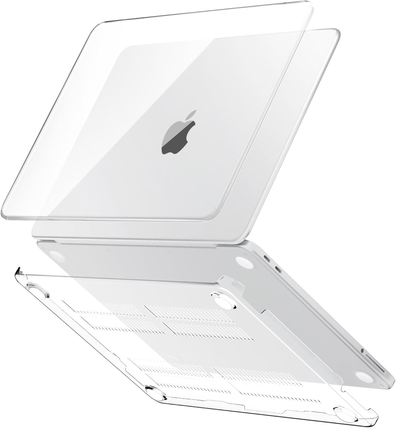 CLM-Tech Laptop-Hülle für MacBook Neo A18 Pro A3404 aus dem Jahr 2026 13 Zoll, Transparent, präzise Ausschnitte für alle Bedienelemente