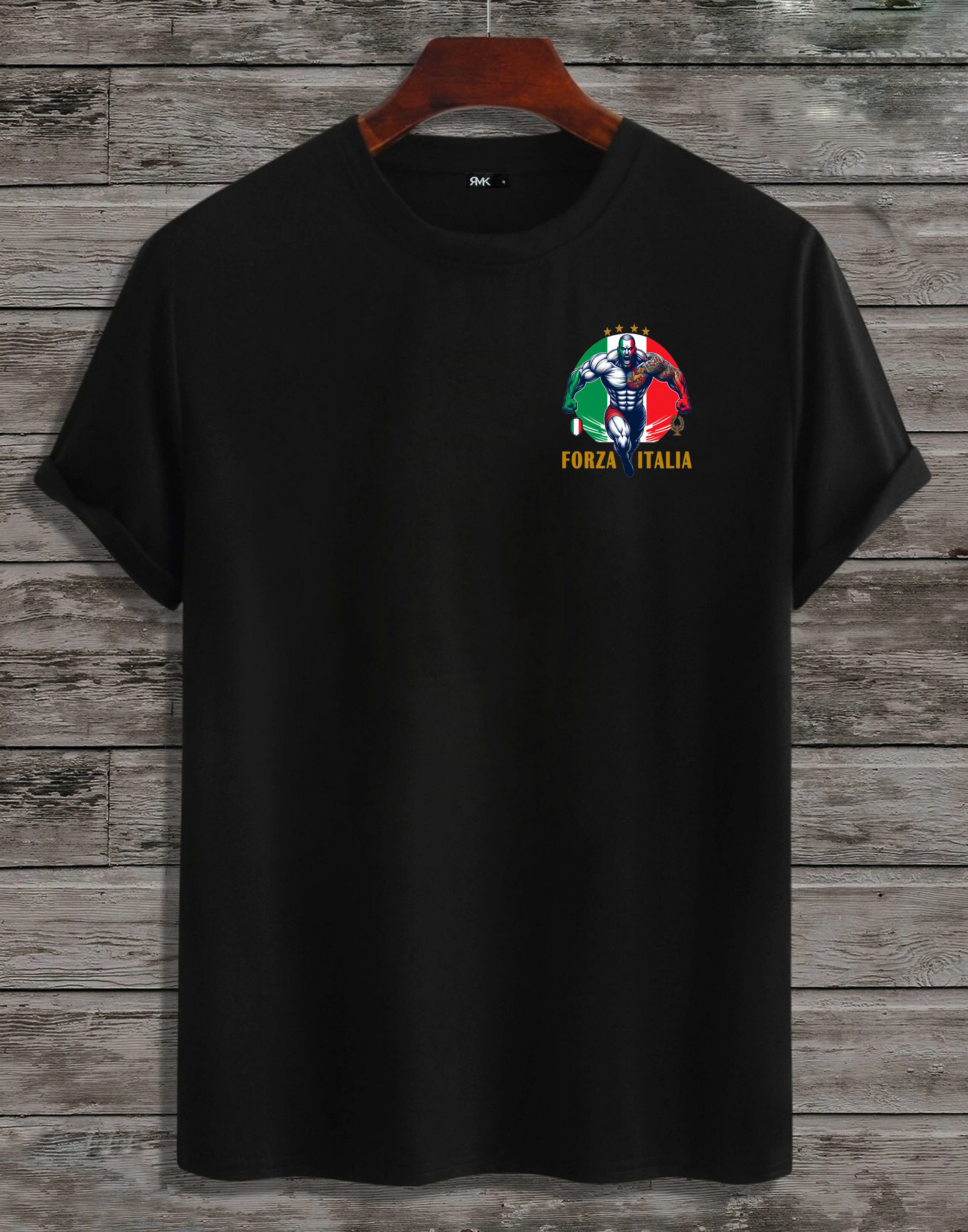 T-Shirt Herren Shirt Fan Trikot Fußball Italien Italy Italia EM 2024