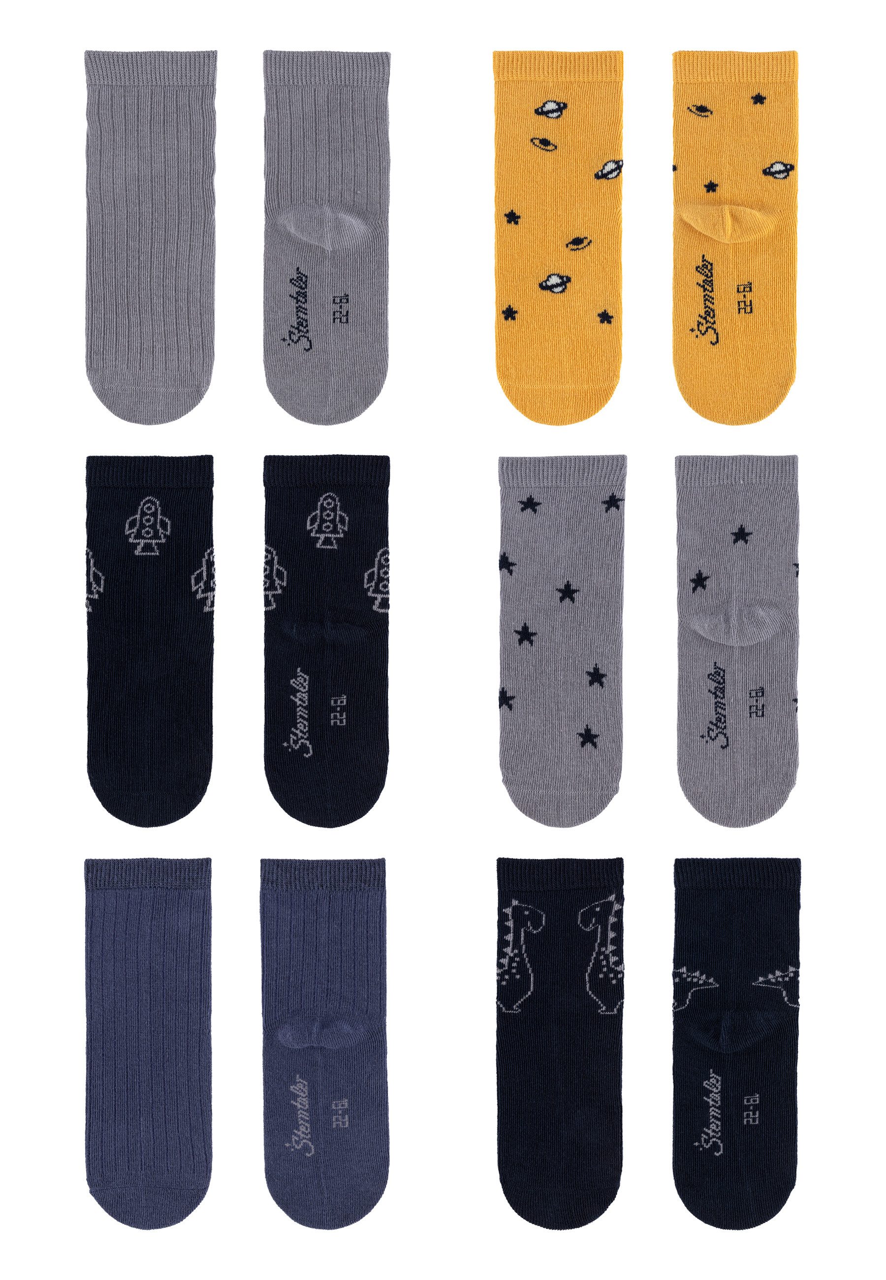 Sterntaler® Feinsöckchen Socken 6er-Pack Rakete (6-Paar, günstig online kaufen