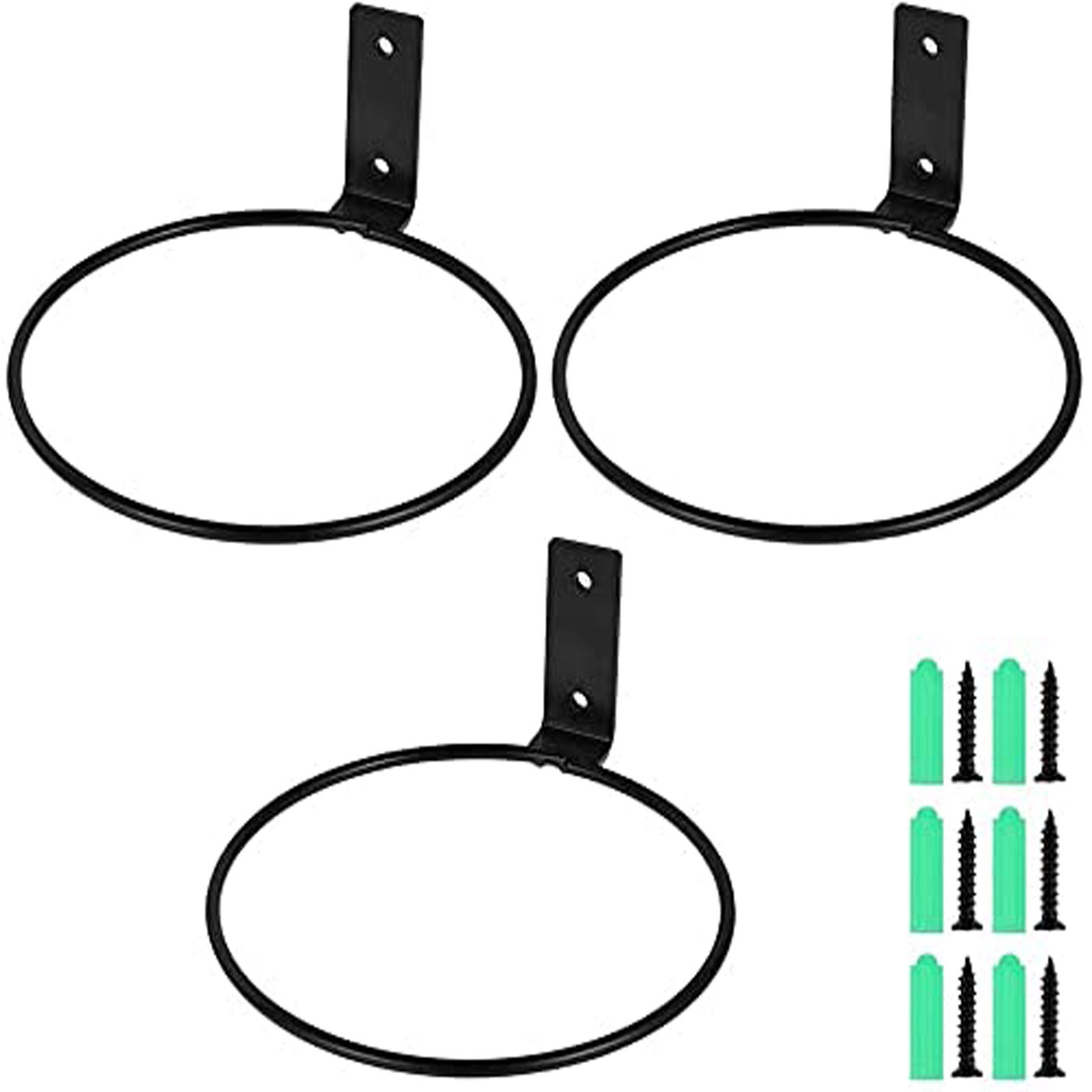 SEEZSSA Rankhilfe 3xBlumentopfhalter Ring,Metall Wandhalterung,für Hausgart günstig online kaufen