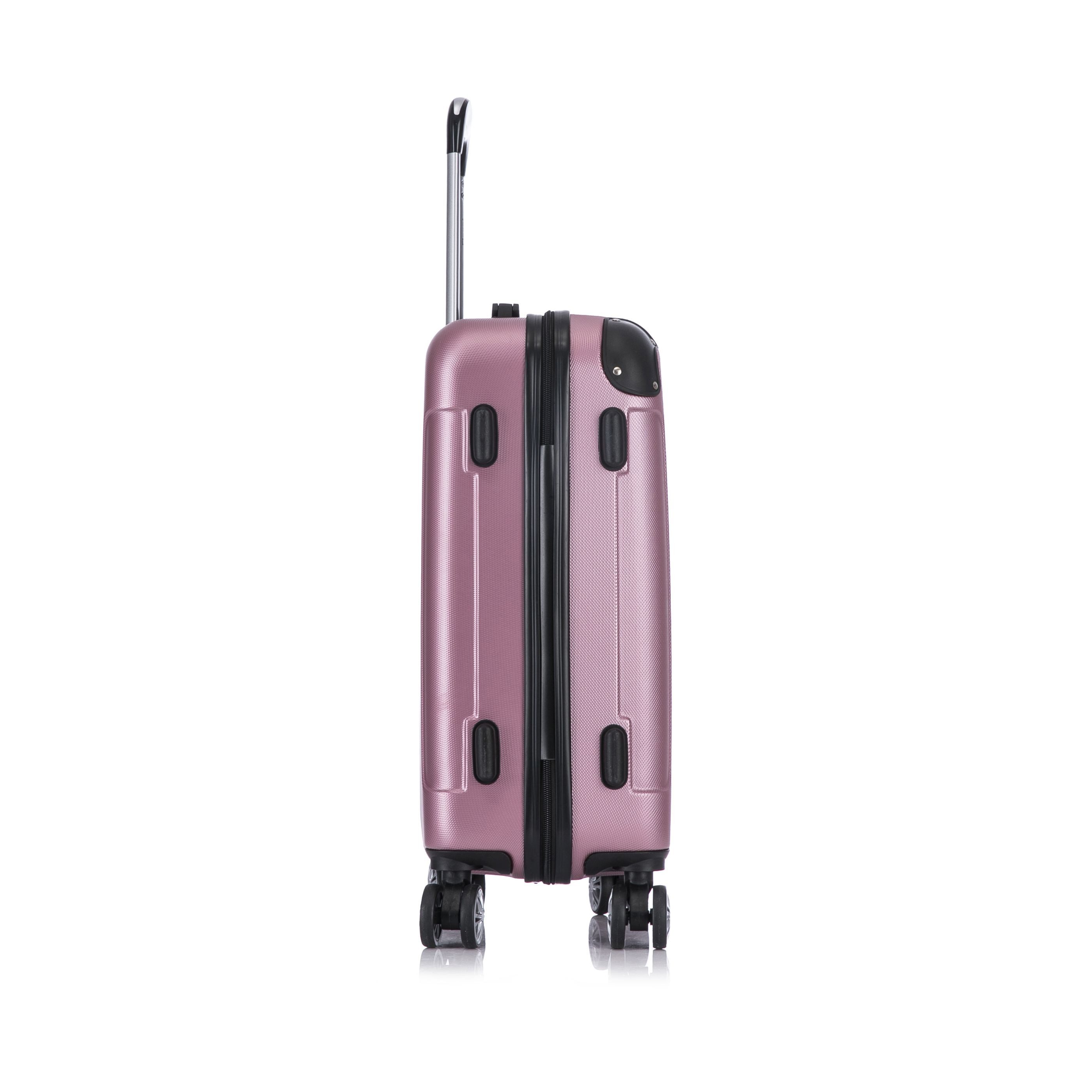 Flexot Hartschalen-Trolley F-2045 Kofferset, 360° Rollen, robuster Reisekoffer, Bordcase, 4 Rollen, Robuster und moderner Koffer mit vier 360° Rollen und Zahlen – Bild 3 von 5