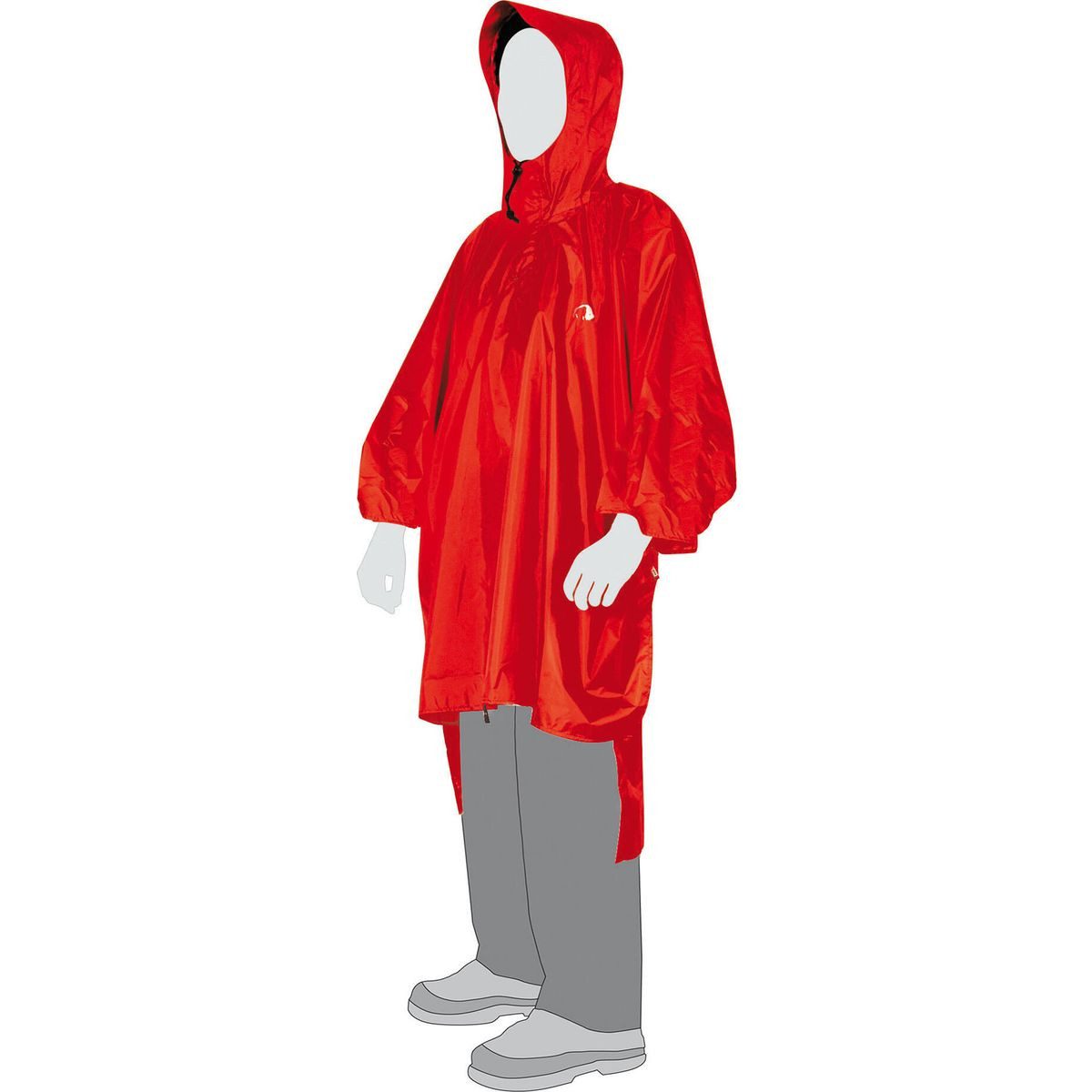 TATONKA® Hardshelljacke Poncho 2 (m-l) Schützt zuverlässig vor Wind und Regen, ideal für