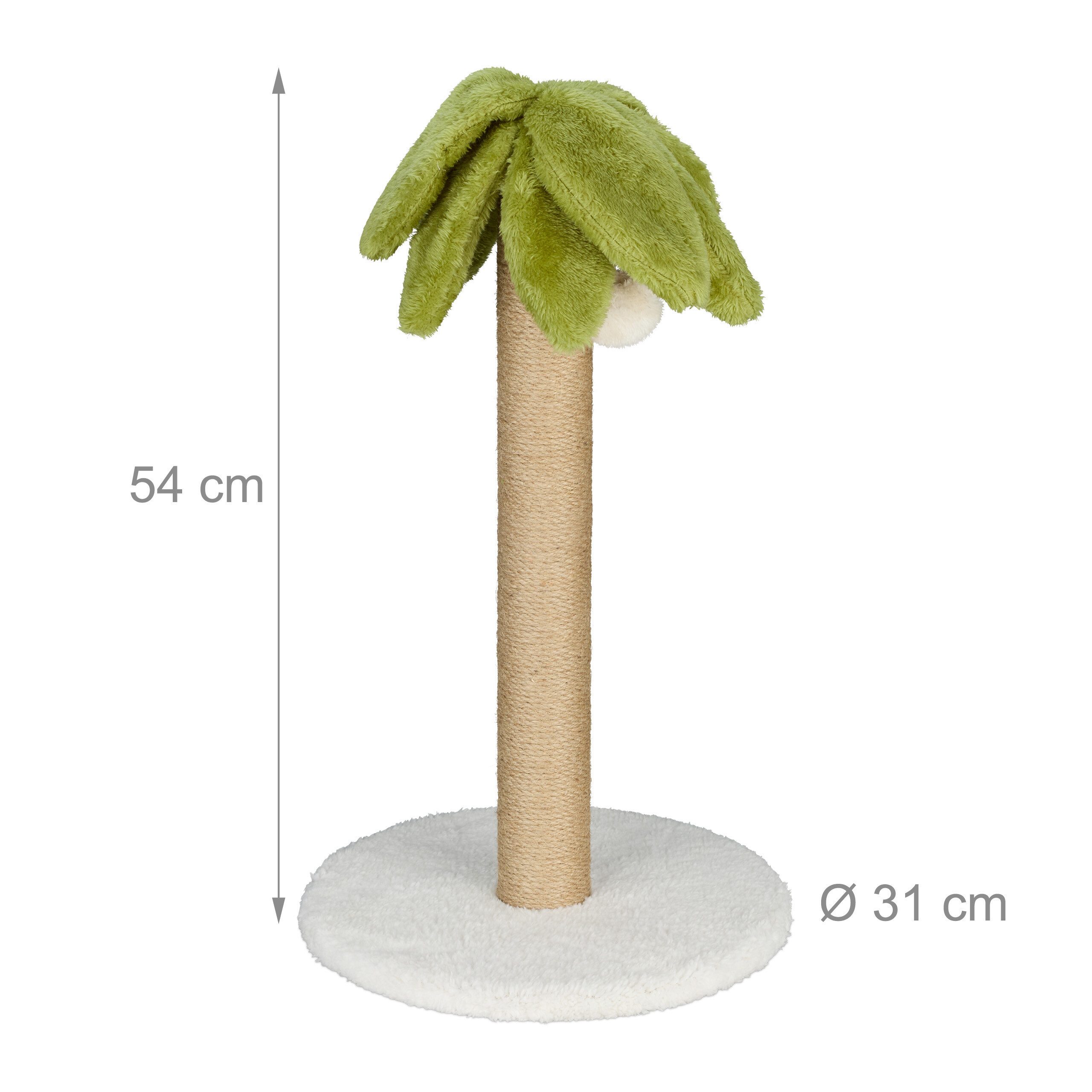 relaxdays Kratzbaum Kratzsäule Palme