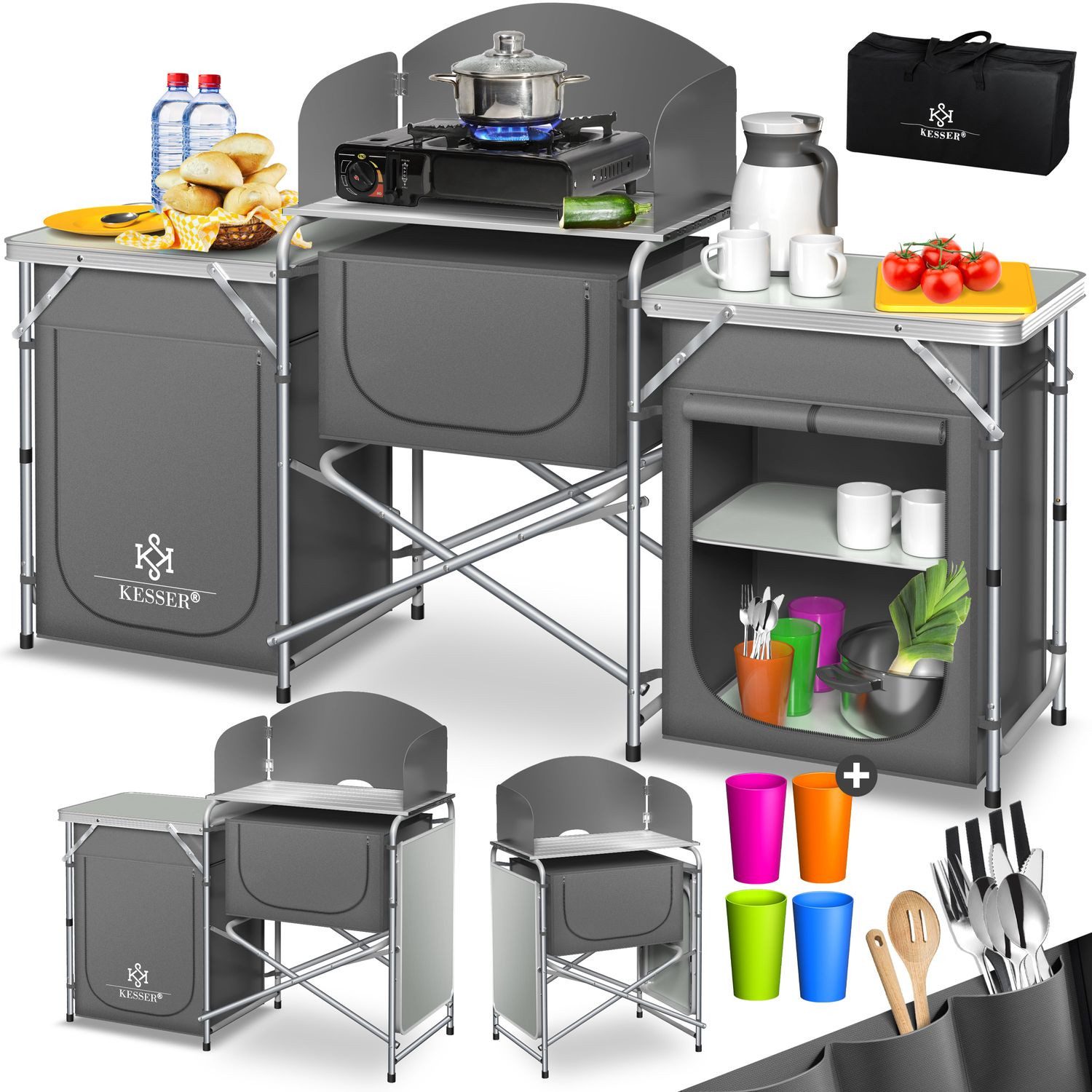 KESSER Campingschrank Campingschrank, Campingküche mit Aluminiumgestell günstig online kaufen