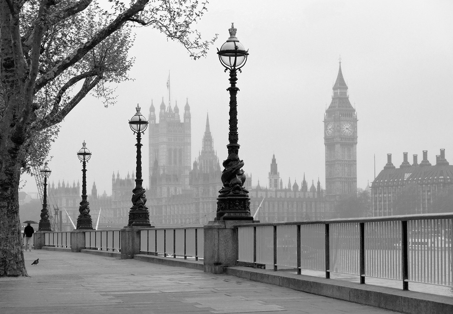 Fototapete »London Fog«, 8-teilig, 366x254 cm Fototapete »London Fog«, 8-teilig, 366x254 cm