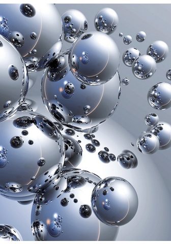 IDEALDECOR Фотообои »Silver Orbs« 4 ш...