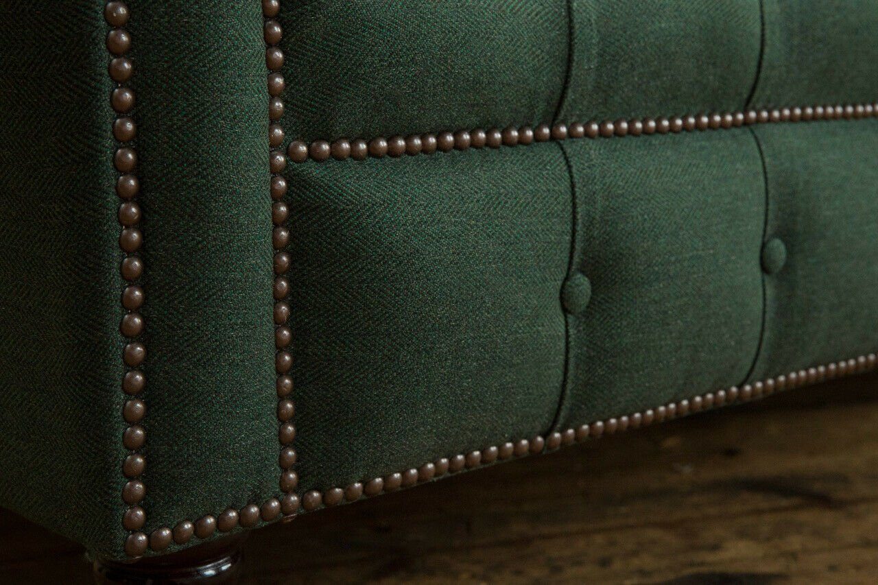 Sitzer Die Leder, Chesterfield-Sofa mit Knöpfen. Chesterfield Sofa big JVmoebel 3 Design 225cm klassische Rückenlehne Couch