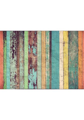 IDEALDECOR Обои »Colored Wooden Wall«...