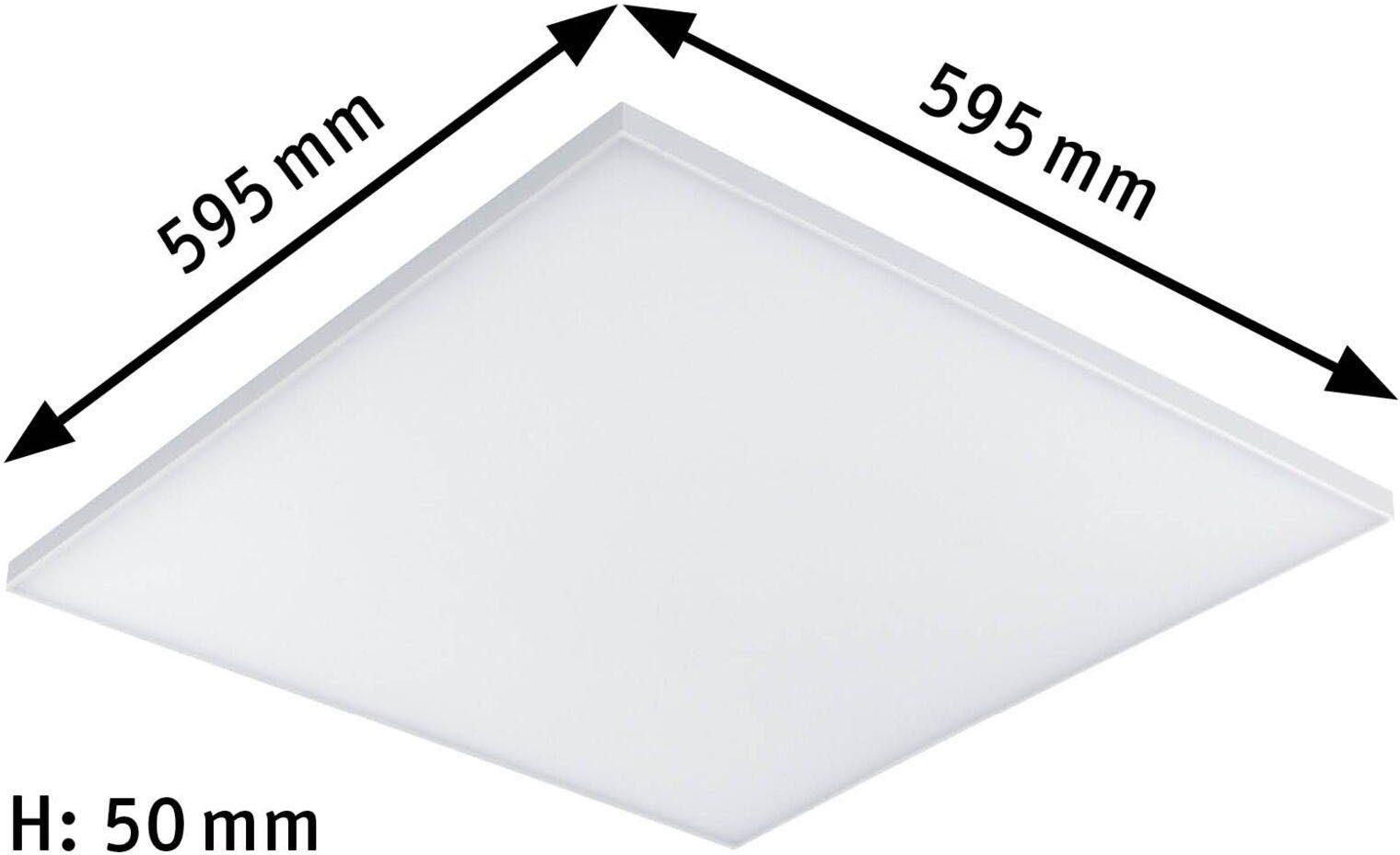 LED Warmweiß Velora, fest Panel Paulmann LED integriert,