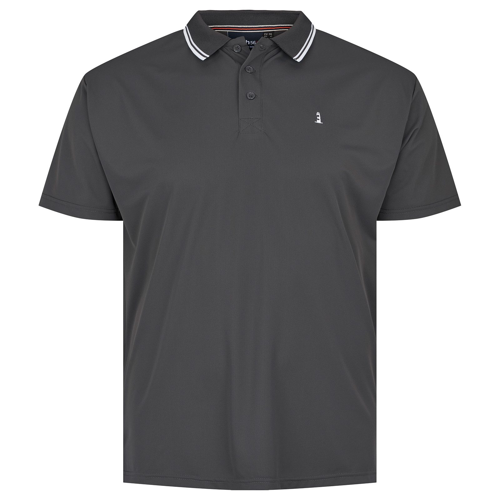 north 56 4 Poloshirt North56°4 Poloshirt Mikrofaser XXL grau Cool Effect