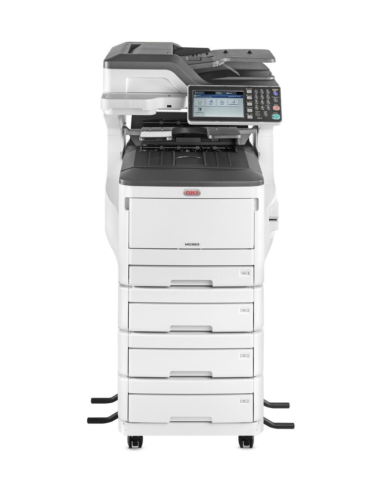 OKI MC883dnv Multifunktionsdrucker, (Duplex-Druck, Duplex-Scan, Duplex- Einzug)