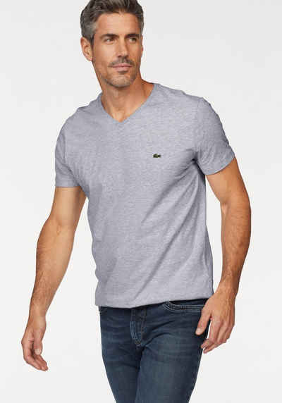 Lacoste V-Shirt (1-tlg) aus komfortabler Baumwolle