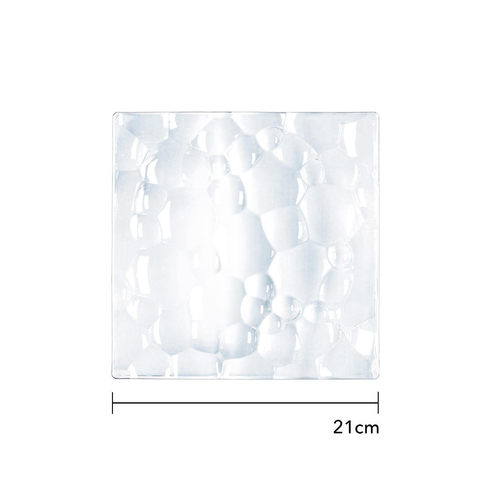x Sphere Platte, quadratisch 21 Glas, Tortenplatte 2-tlg) 21 Set, cm Platte 2er (2x Nachtmann