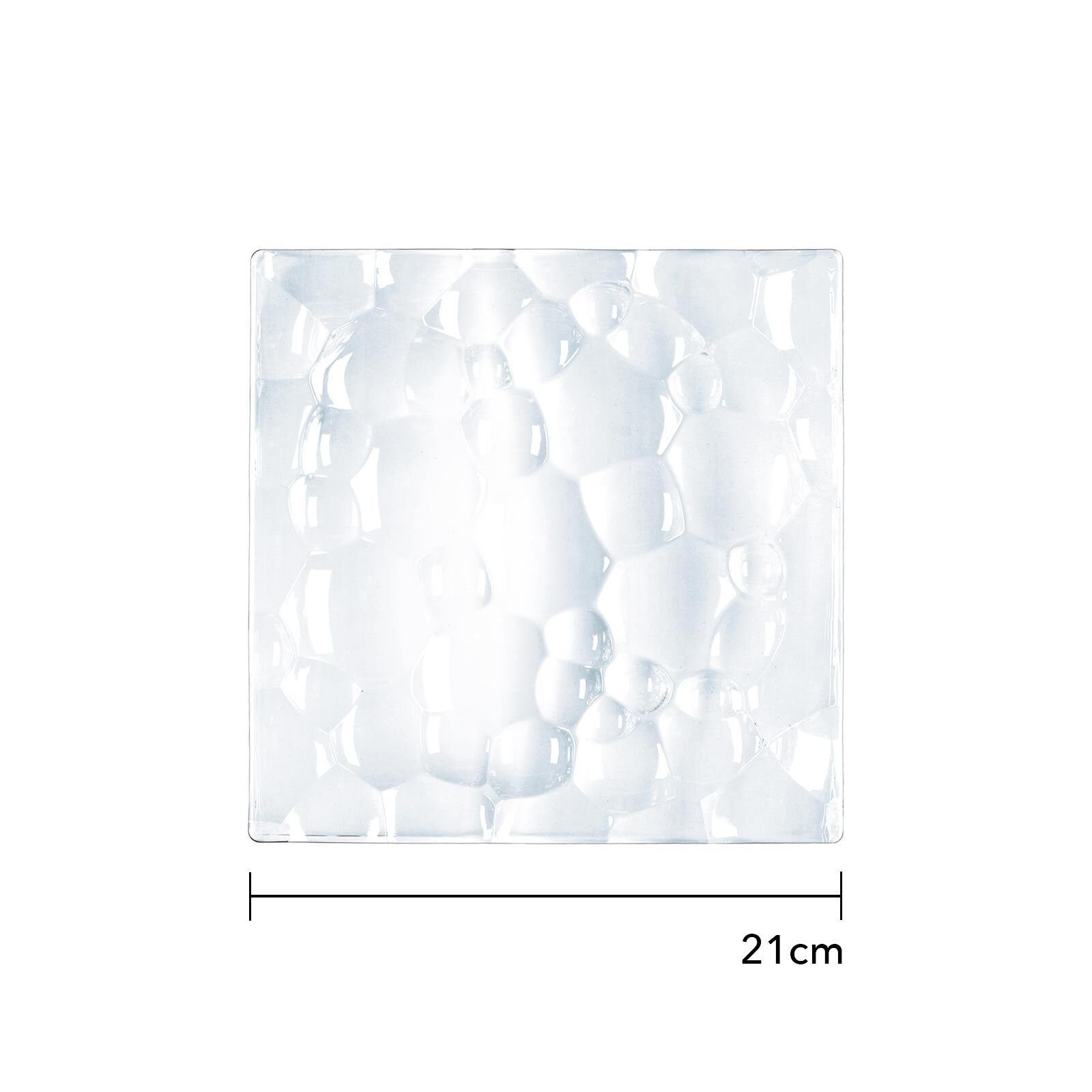 Nachtmann Servierplatte Sphere Platte quadratisch 21 x 21 cm 2er Set, Glas, (2-tlg)
