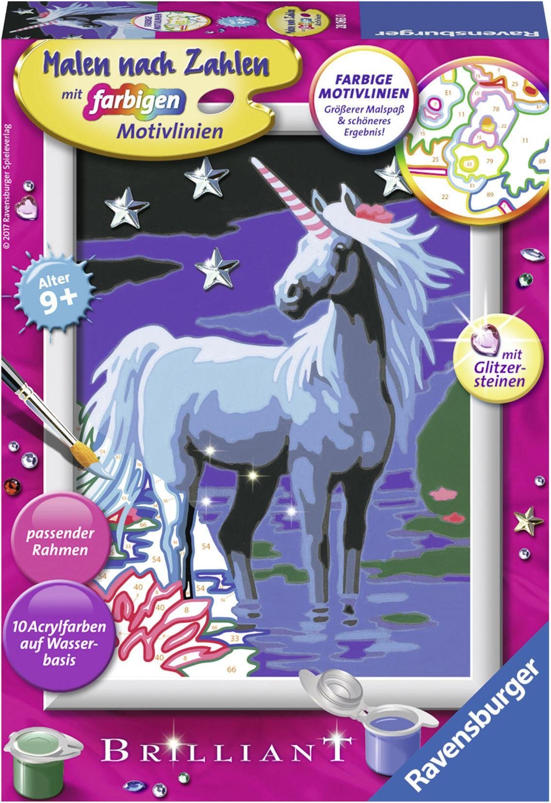 Image of Ravensburger Malen nach Zahlen »Zauberhaftes Einhorn«, Made in Europe, FSC® - schützt Wald - weltweit