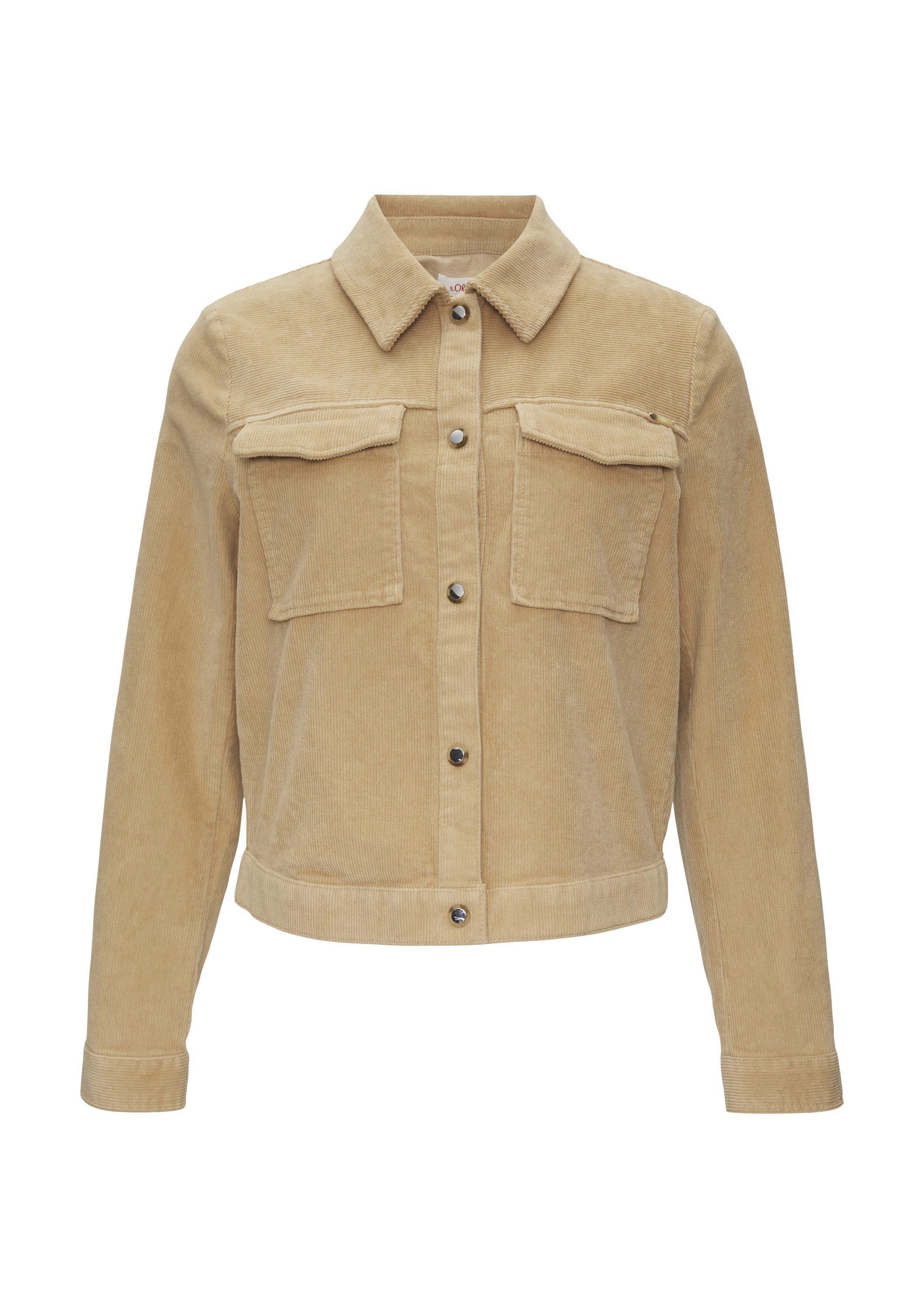 s.Oliver Funktionsjacke Indoor-Jacke Verkürzte Cordjacke mit günstig online kaufen