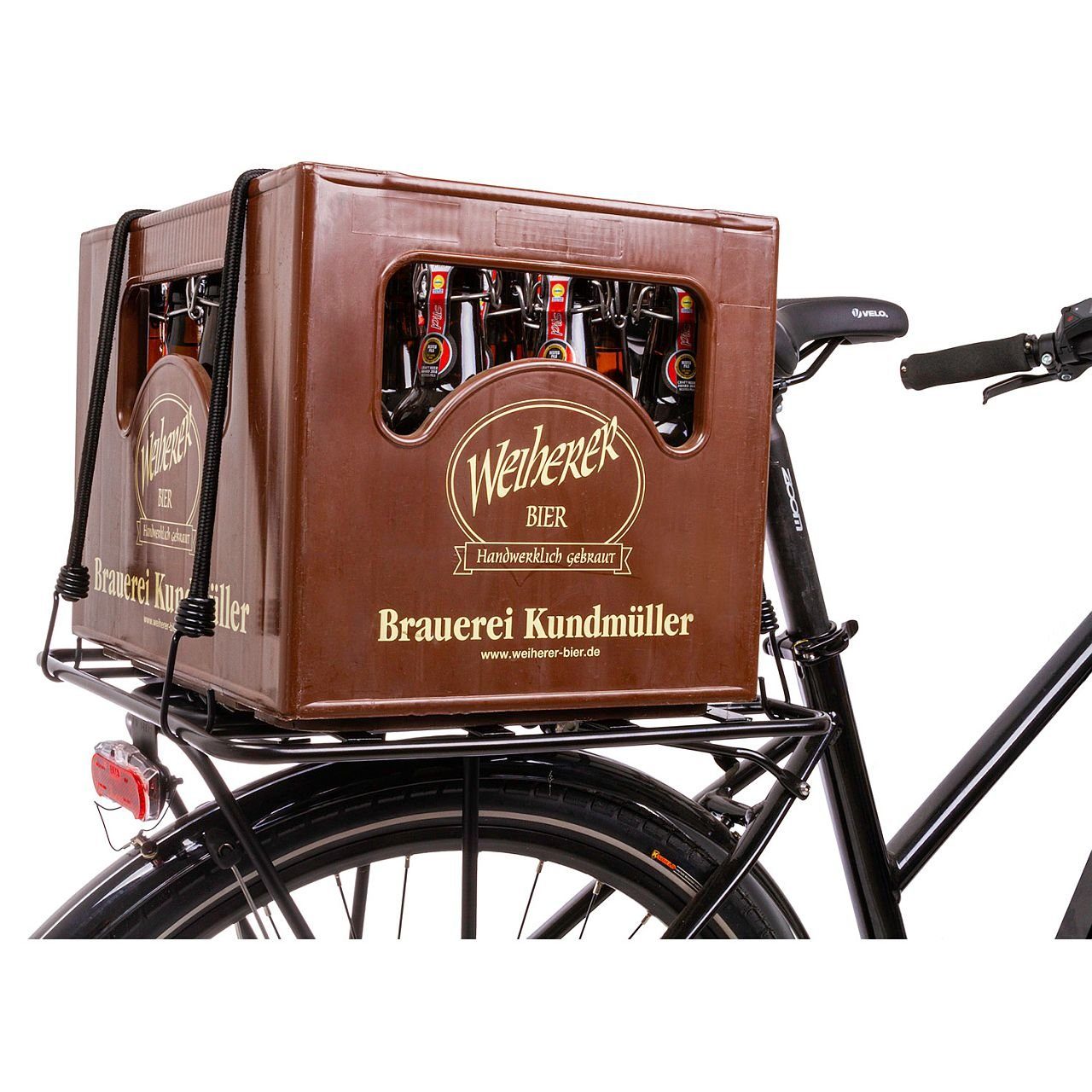 M-Wave Fahrrad-Gepäckträger Fahrrad Gepäckträgerplatte Vergrößerung 40 x40 Racky Baseplate schwarz