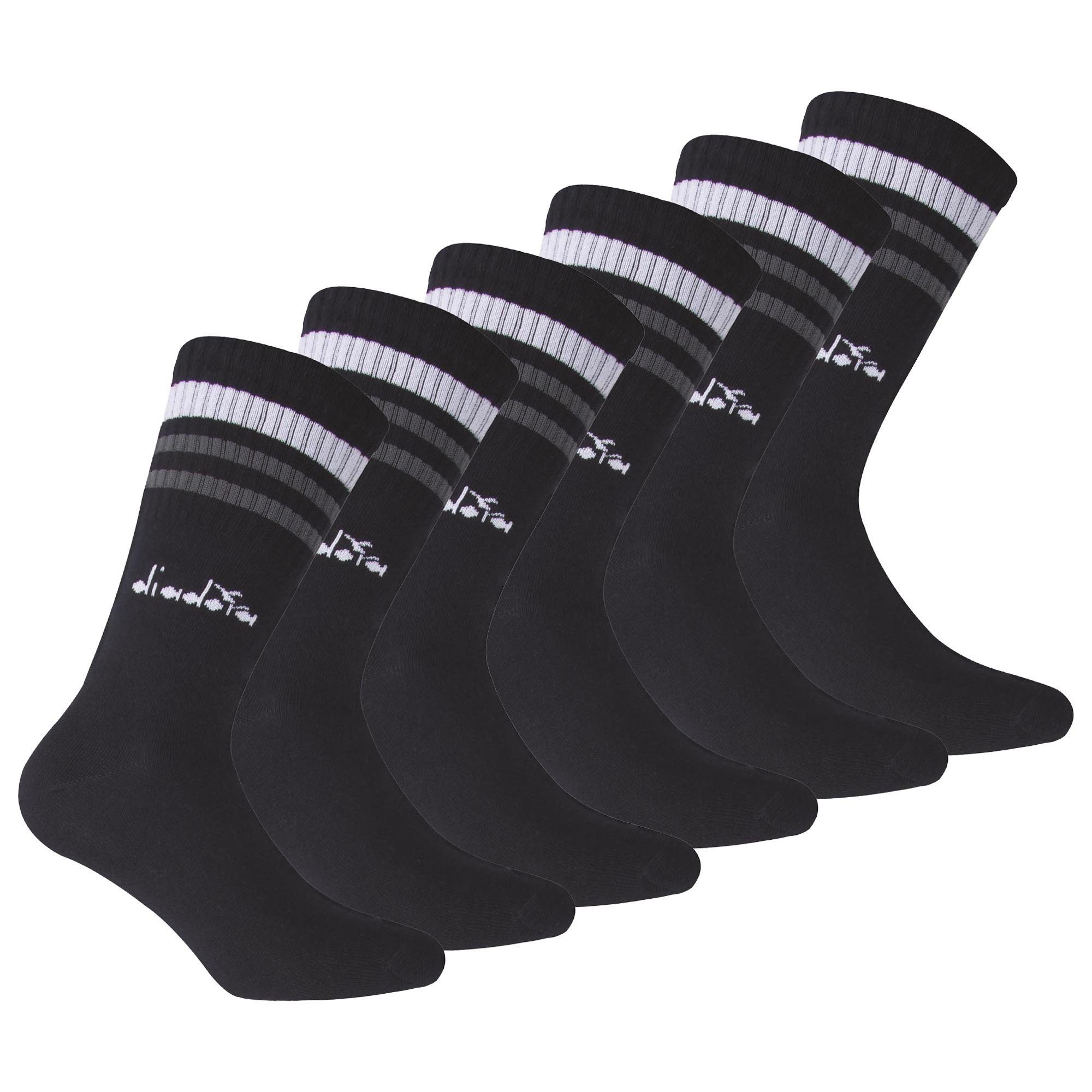 Diadora Sportsocken Unisex Socken 6er Pack Baumwollmischung (Packung, 6er Pack)