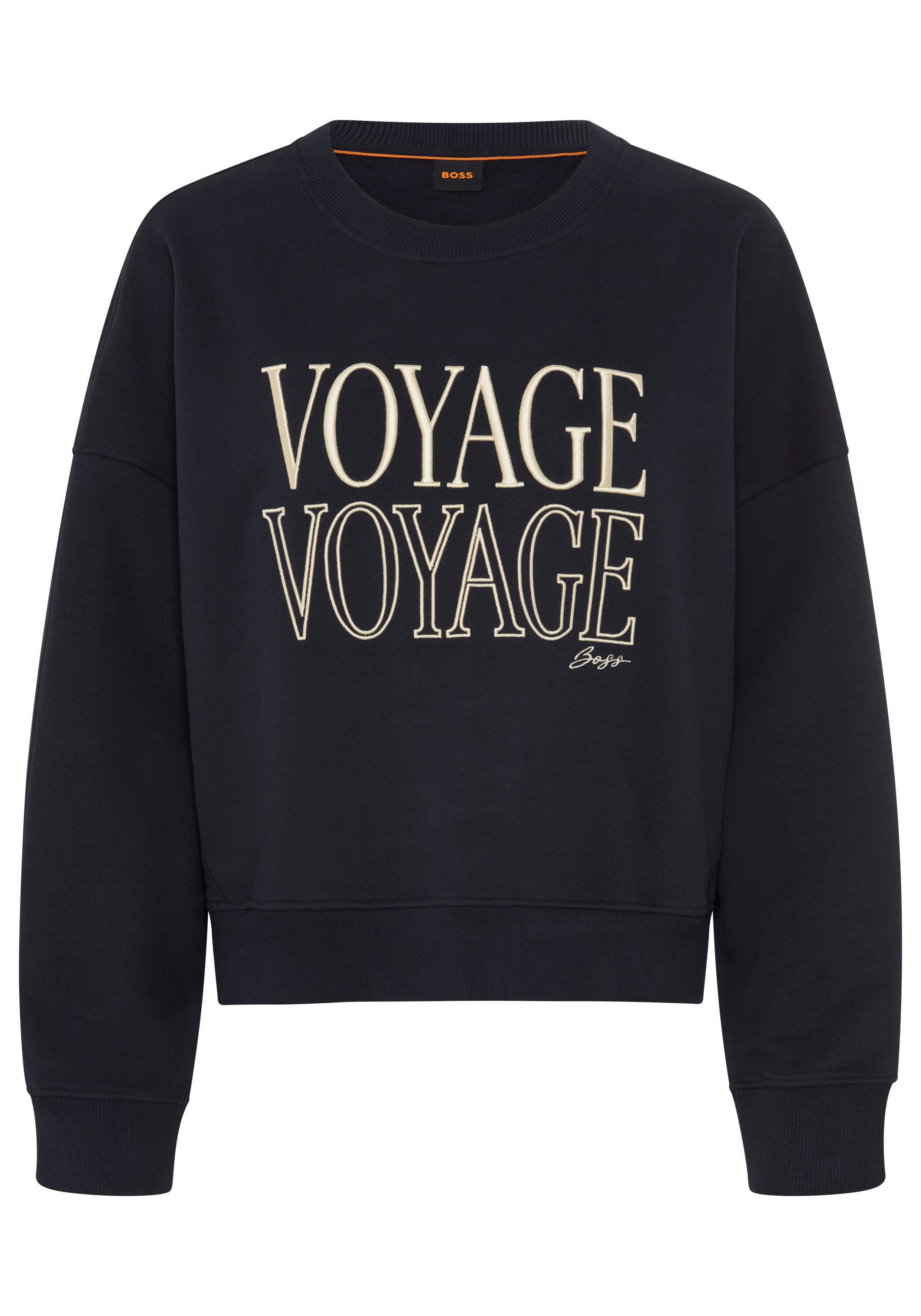 BOSS ORANGE Sweatshirt Ever Premium Damenmode aus Baumwolle, Oversize Fit