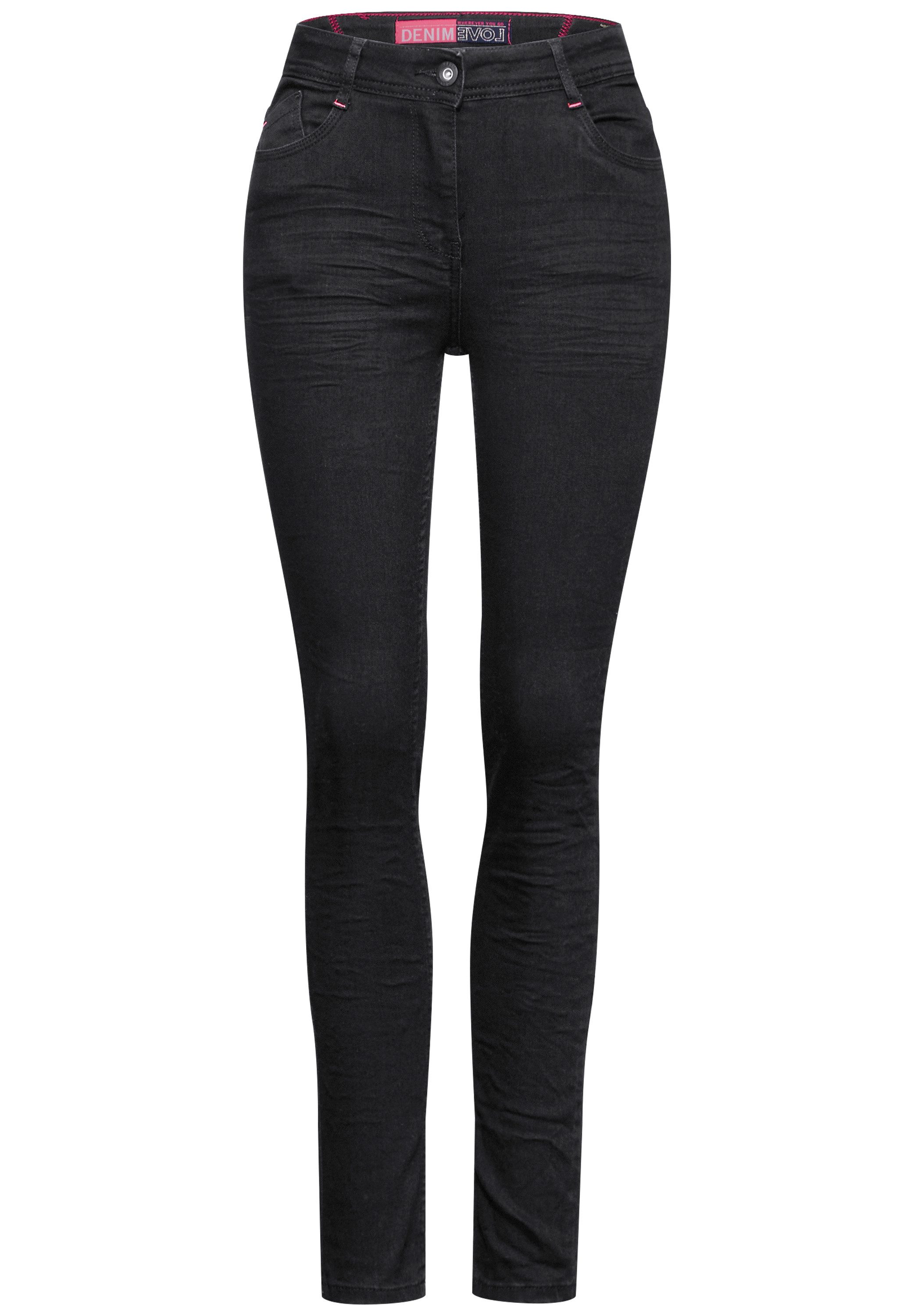 CECIL Slim-fit-Jeans High Waist