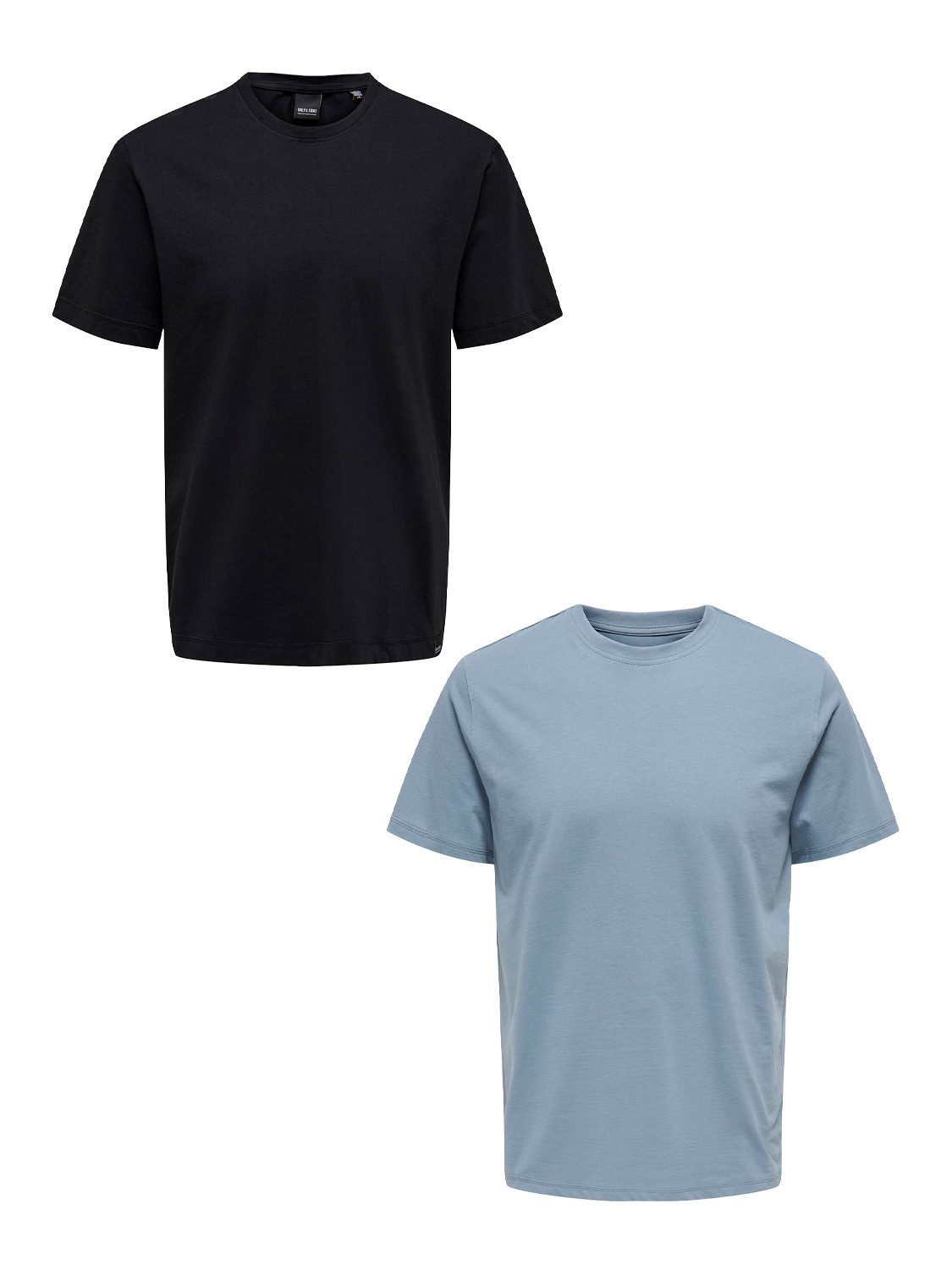 ONLY & SONS T-Shirt 2er-Set Rundhals günstig online kaufen