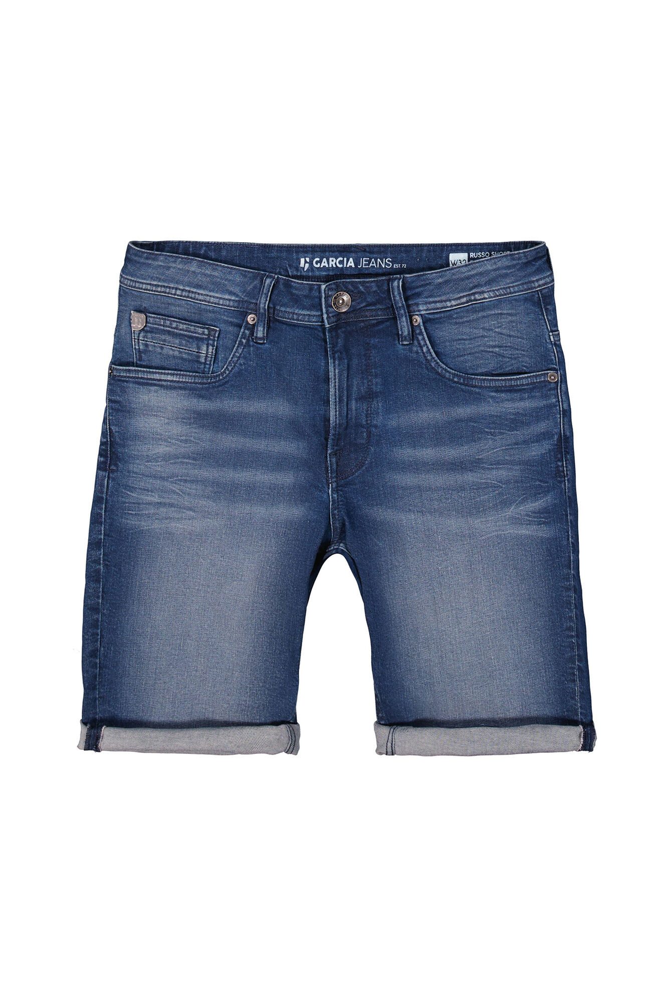 GARCIA JEANS 5-Pocket-Jeans GARCIA RUSSO SHORT dark used blue 615.8185
